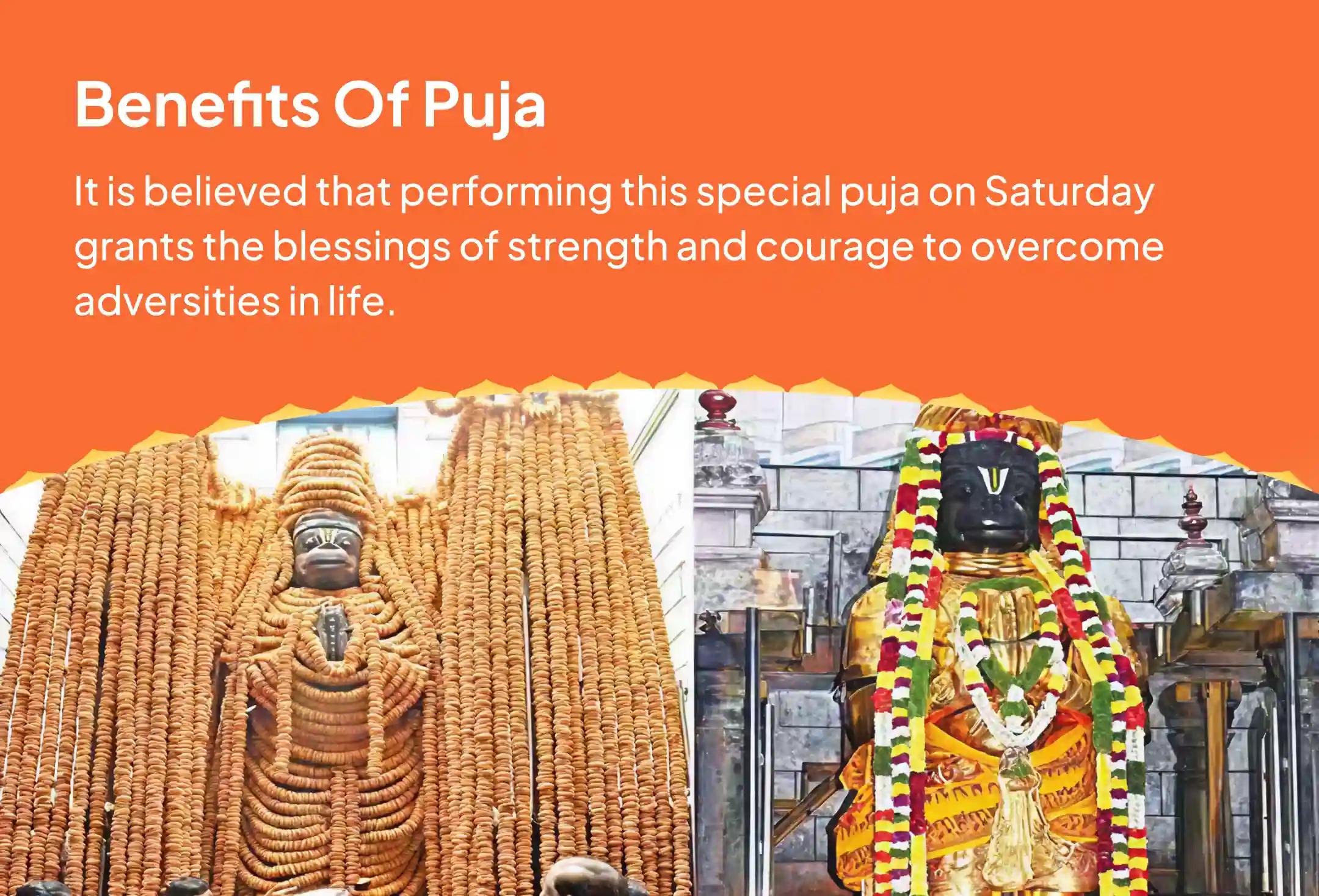 Namakkal Hanuman Aaku Puja Special Anjaneya Swamy Sindhoor Archana, 108 Vada Mala Archanai, and Aaku Puja for the Courage and Protection of Anjaneya Swamy to Remove Obstacles