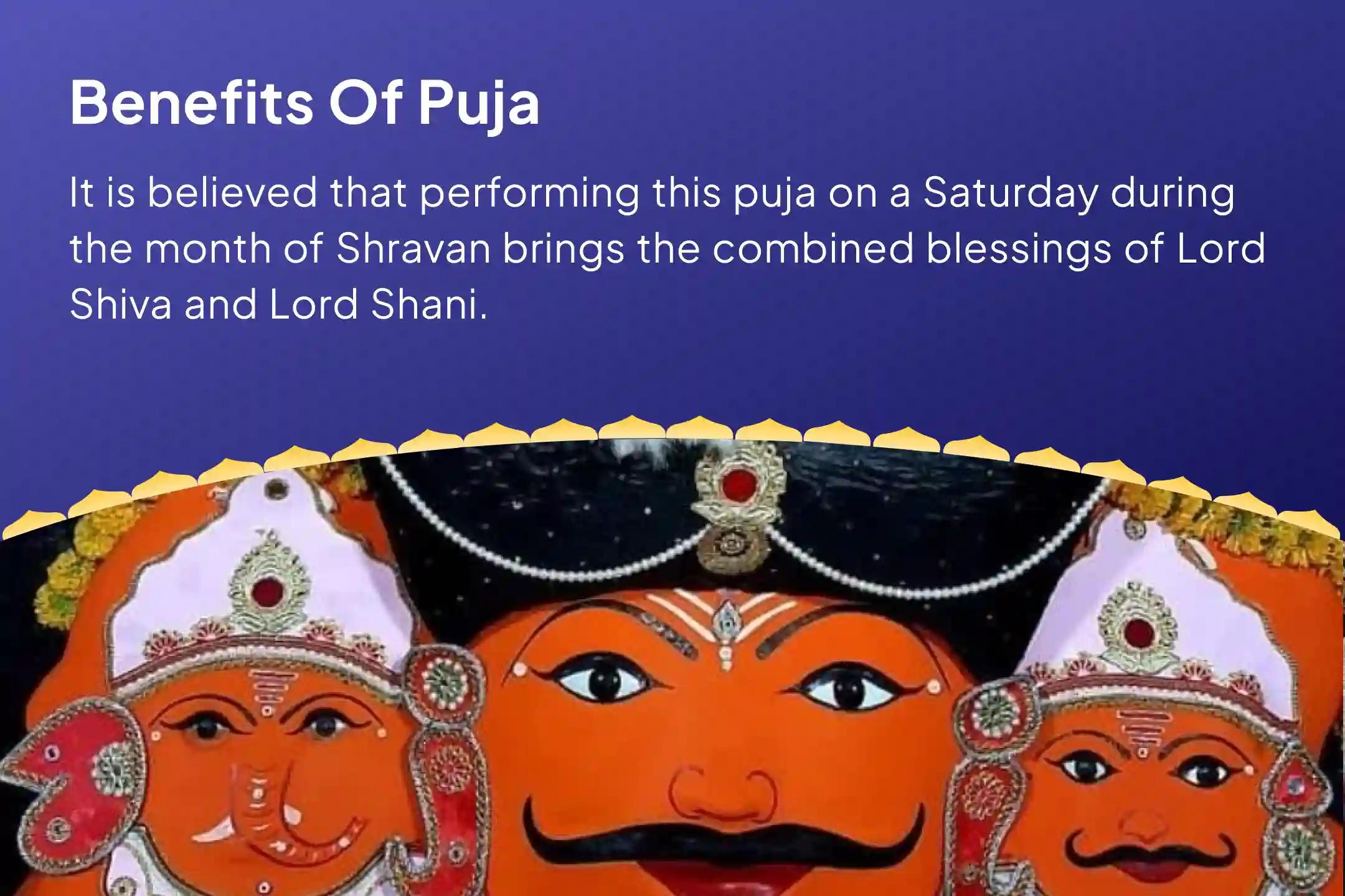 Shravan Saturday - Shani Special Shani Saade Saati Peeda Shanti Mahapuja, Shani Til Tel Abhishek and Mahadasha Shanti Mahapuja  for Overcoming Challenges and Adversities in Life 