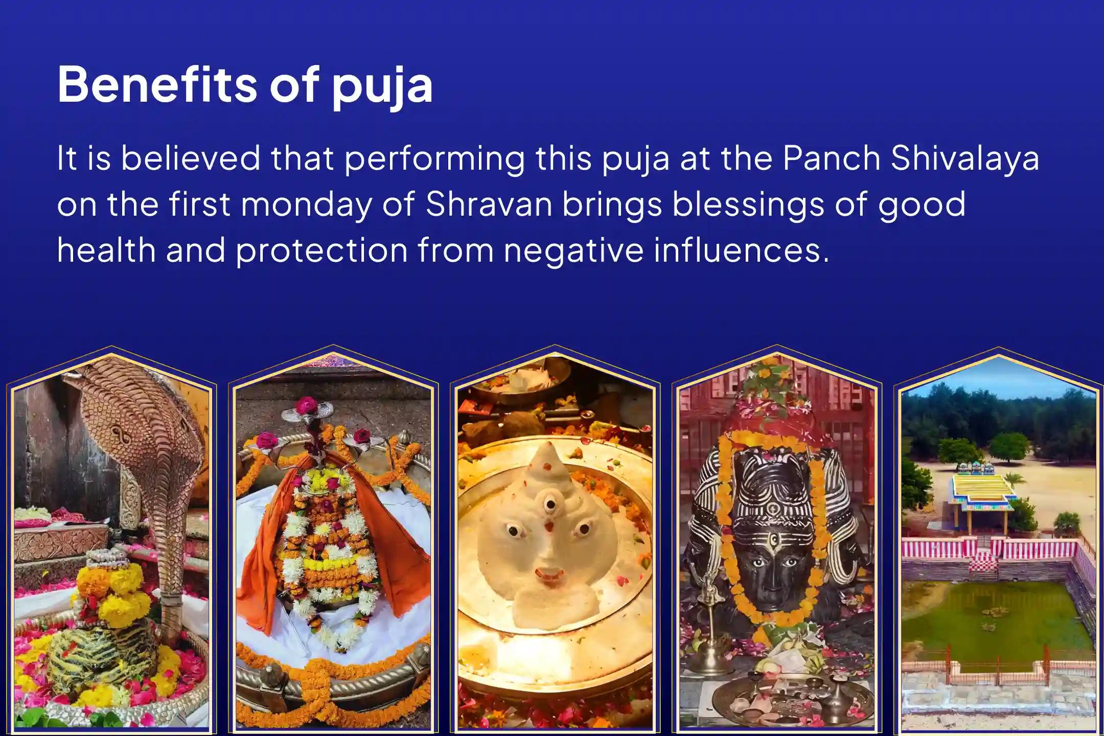 Shravan First Somvaar - Panch Shivalaya Samyukta Special Panch Tatva (Prithvi, Jala, Vayu, Akaash, Agni) Maha Rudrabhishek at Five Sacred Shivalayas For Blessings of Good Health and Protection from Negative Influences