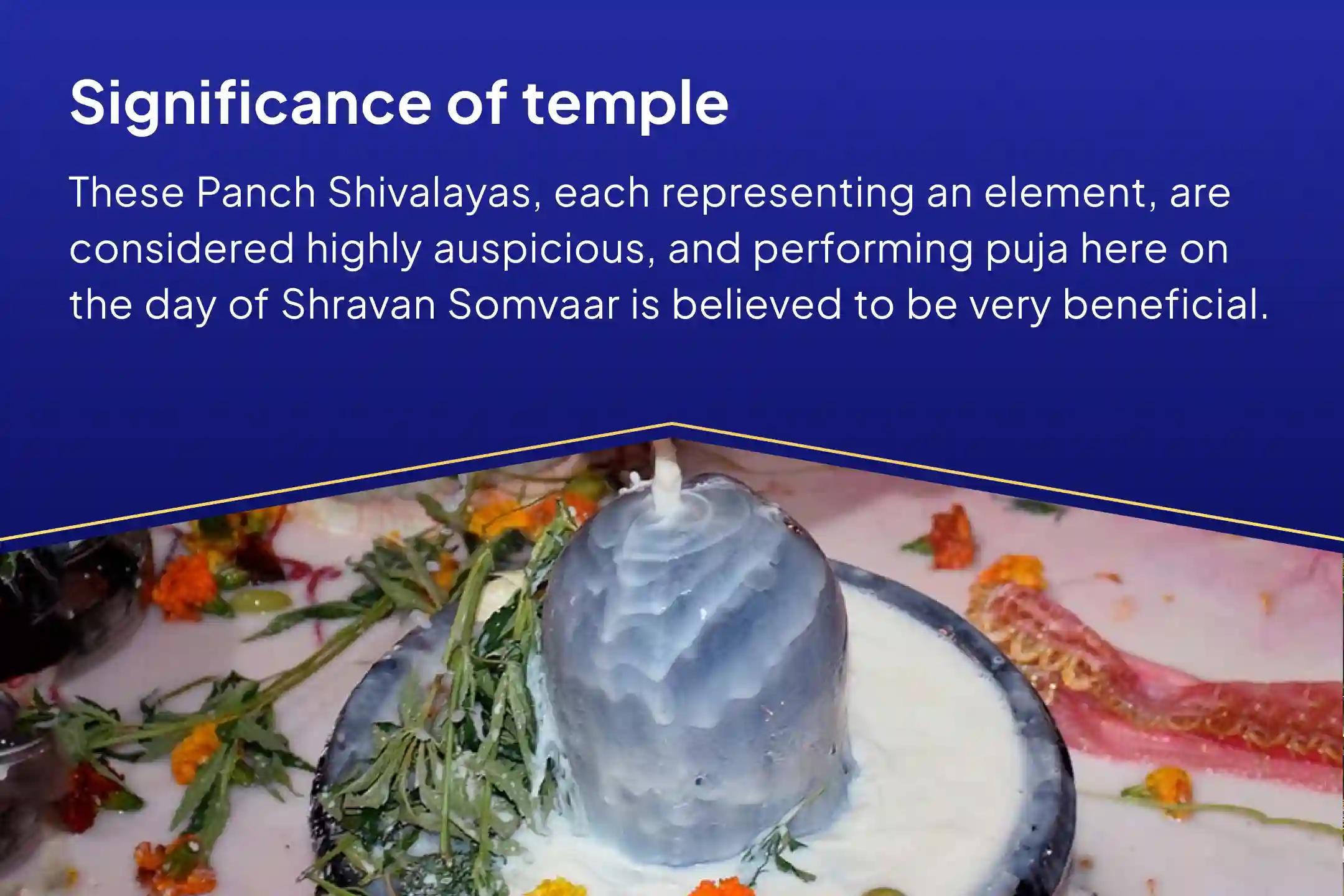 Shravan First Somvaar - Panch Shivalaya Samyukta Special Panch Tatva (Prithvi, Jala, Vayu, Akaash, Agni) Maha Rudrabhishek at Five Sacred Shivalayas For Blessings of Good Health and Protection from Negative Influences