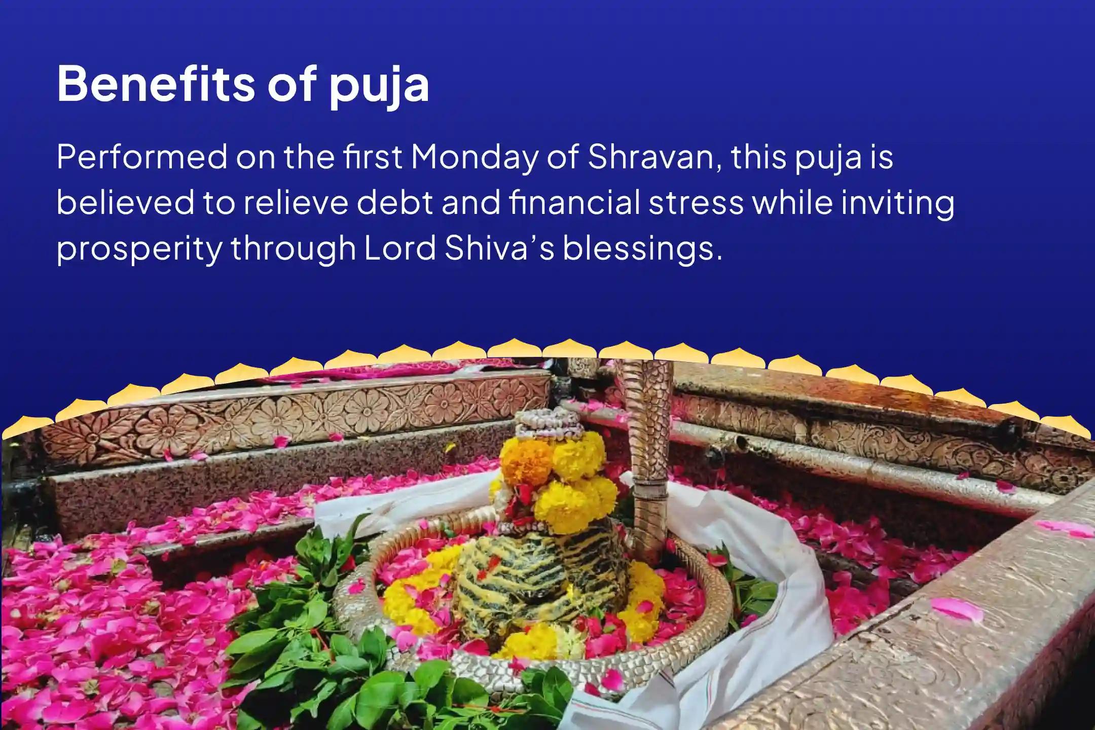 Shravan First Somwar Jyotirlinga Special Omkareshwar Rin Nashak Havan & Jyotirlinga Rudraabhishek For Freedom from Loans, Financial Stress, and Flow of Prosperity