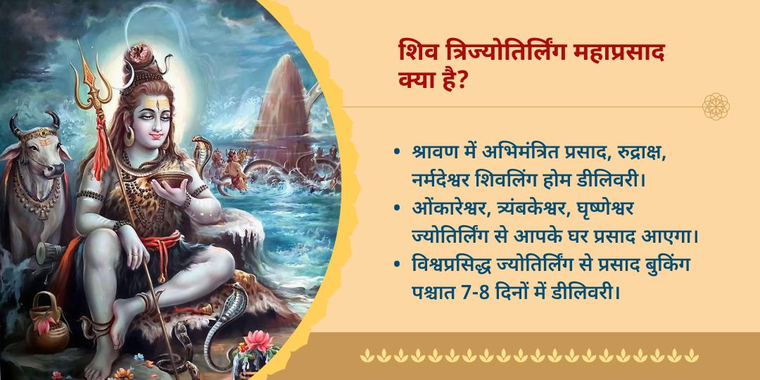 श्रावण त्रिज्योतिर्लिंग अभिमंत्रित महाप्रसाद होम डीलिवरी