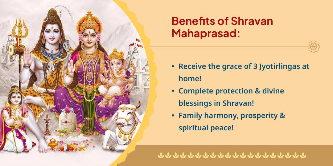 Shravan Tri-Jyotirlinga Blessed Mahaprasad Home Delivery