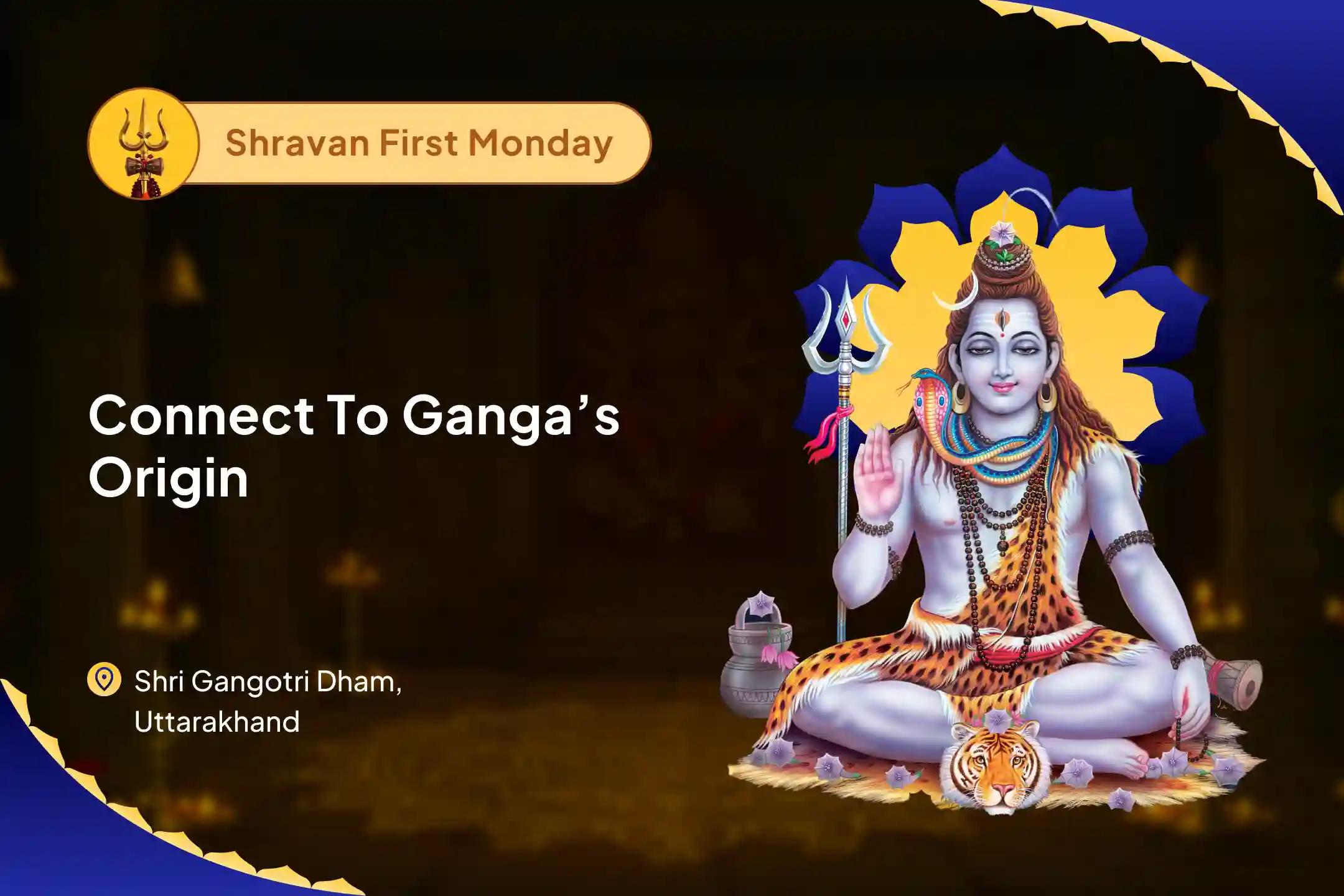 This Shravan First Monday, Connect to Ganga’s Origin Shravan Rudra Path with Ganga Aarti Seva at Gangotri For Blessing of Peace, Abundance, and Fresh Beginnings