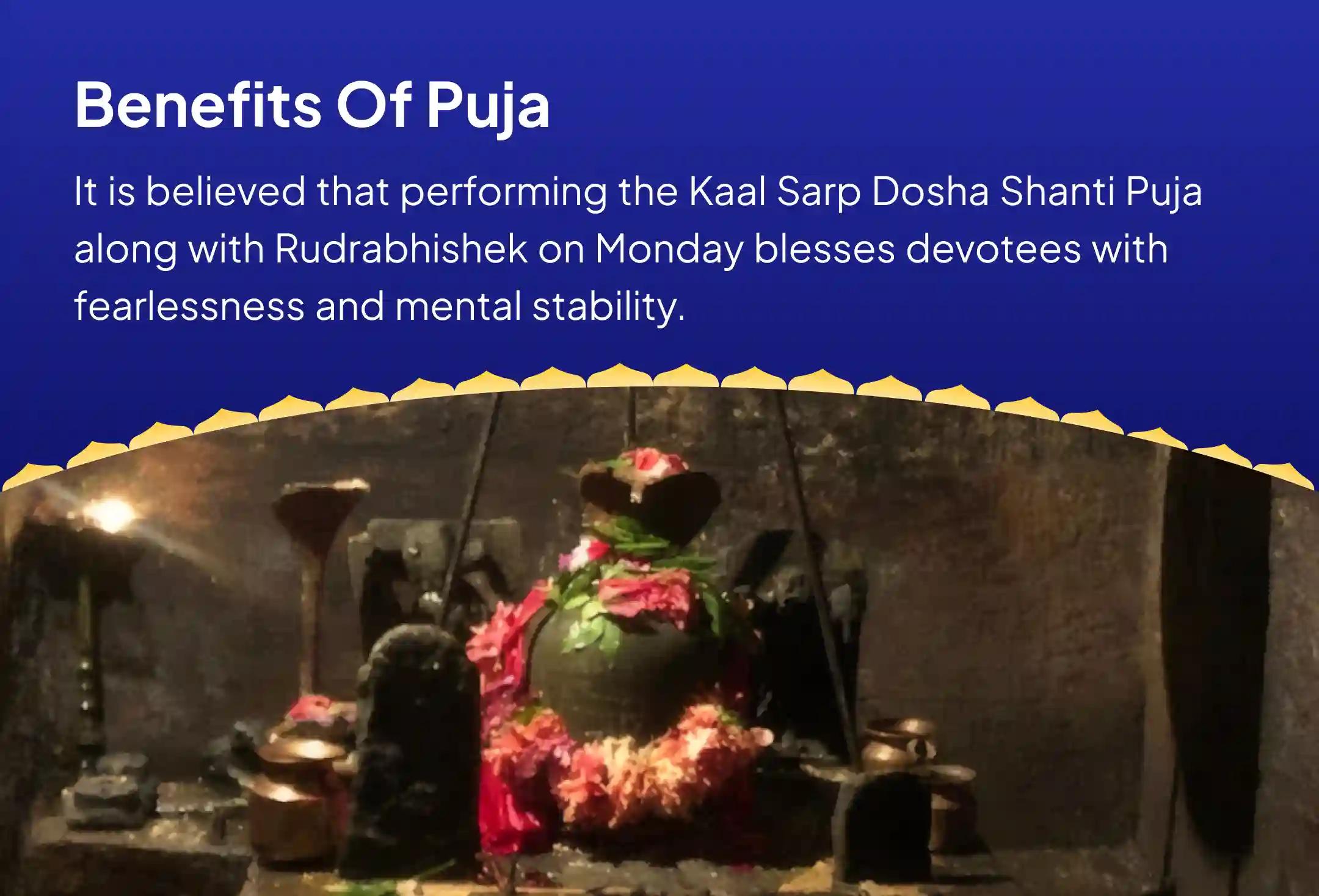 Monday Sarpa Dosha Shanti Special Kaal Sarp Dosha Shanti Puja and Rahu Paith for Fearlessness and Achieving Mental Stabilityani Shiv Rudrabhishek 