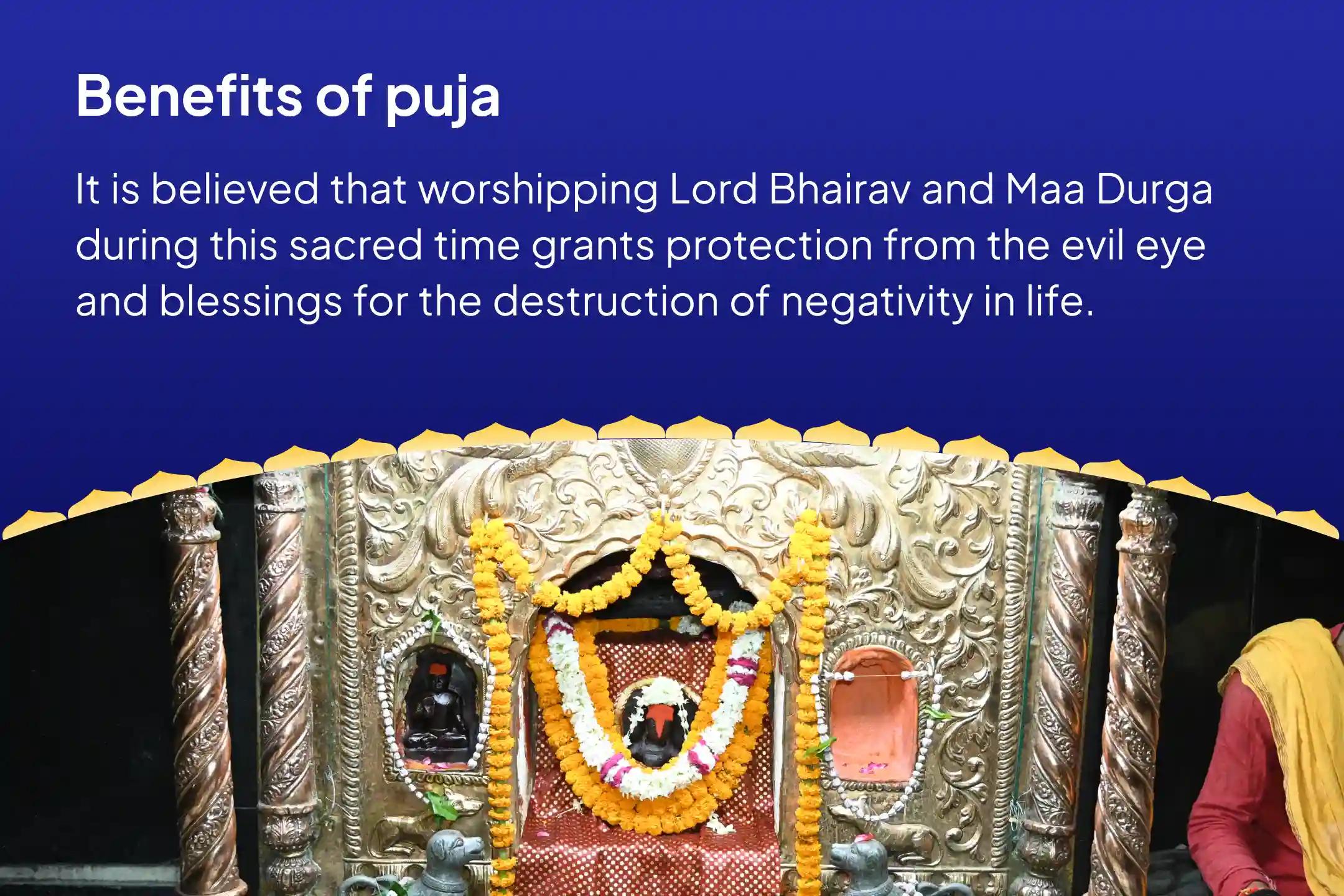 Shravan Kalashtami Bhairav-Devi Nazar Dosha Shanti Special Nazar Dosha Shanti Batuk Bhairav Raksha Kavach Tantrokta Yagya and Nav Chandi Havan for Blessings of Removal of Evil Eye and Destruction of Negativity