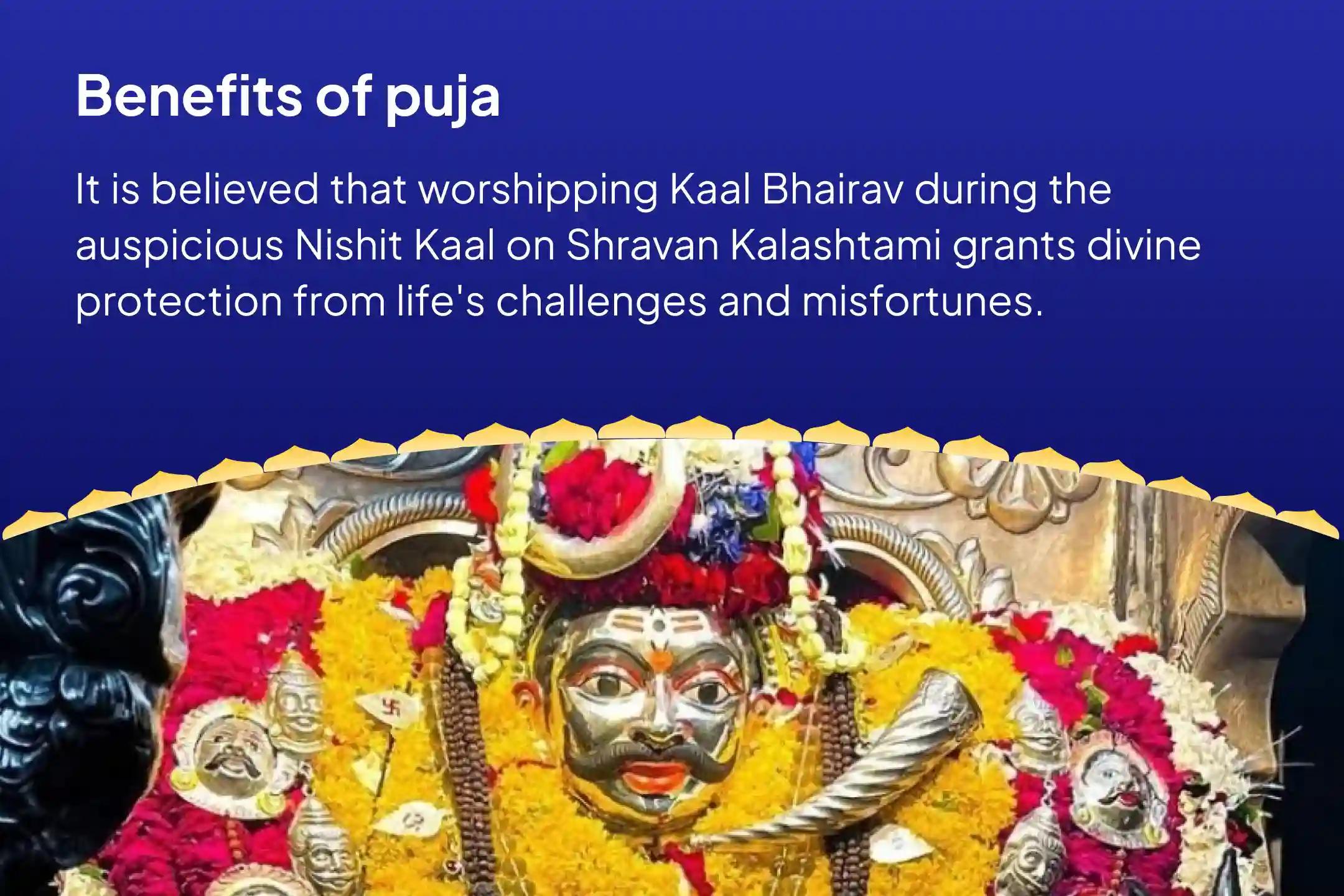 Shravan Kalashtami Nishit-Kaal Special Kaal Bhairav Midnight Puja and Abhishek For Protection from Challenges and Misfortunes in Life