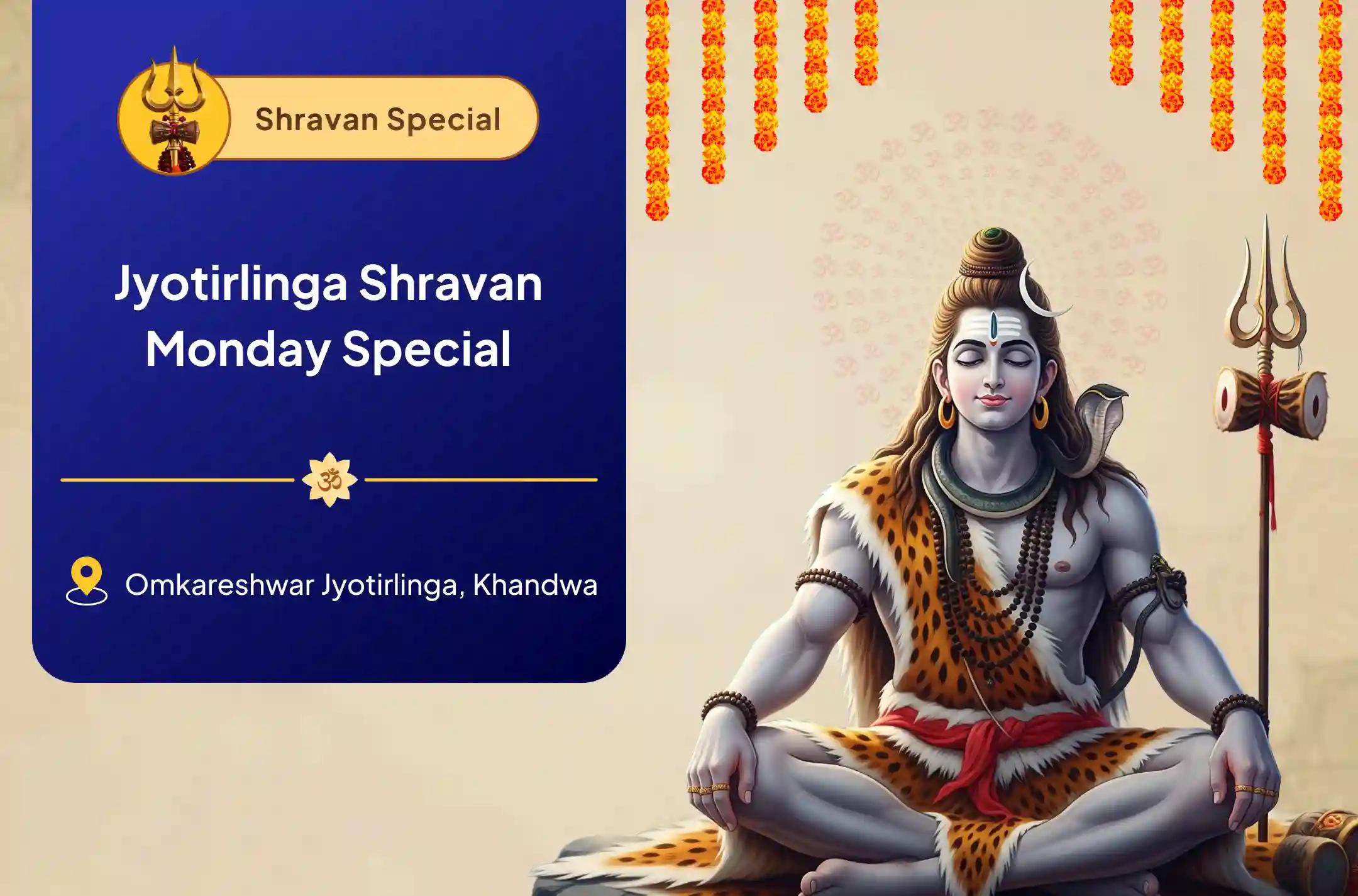 Jyotirlinga Shravan Monday Special Omkareshwar Rudrabhishek for Fulfilment of all wishes And Financial Stability
