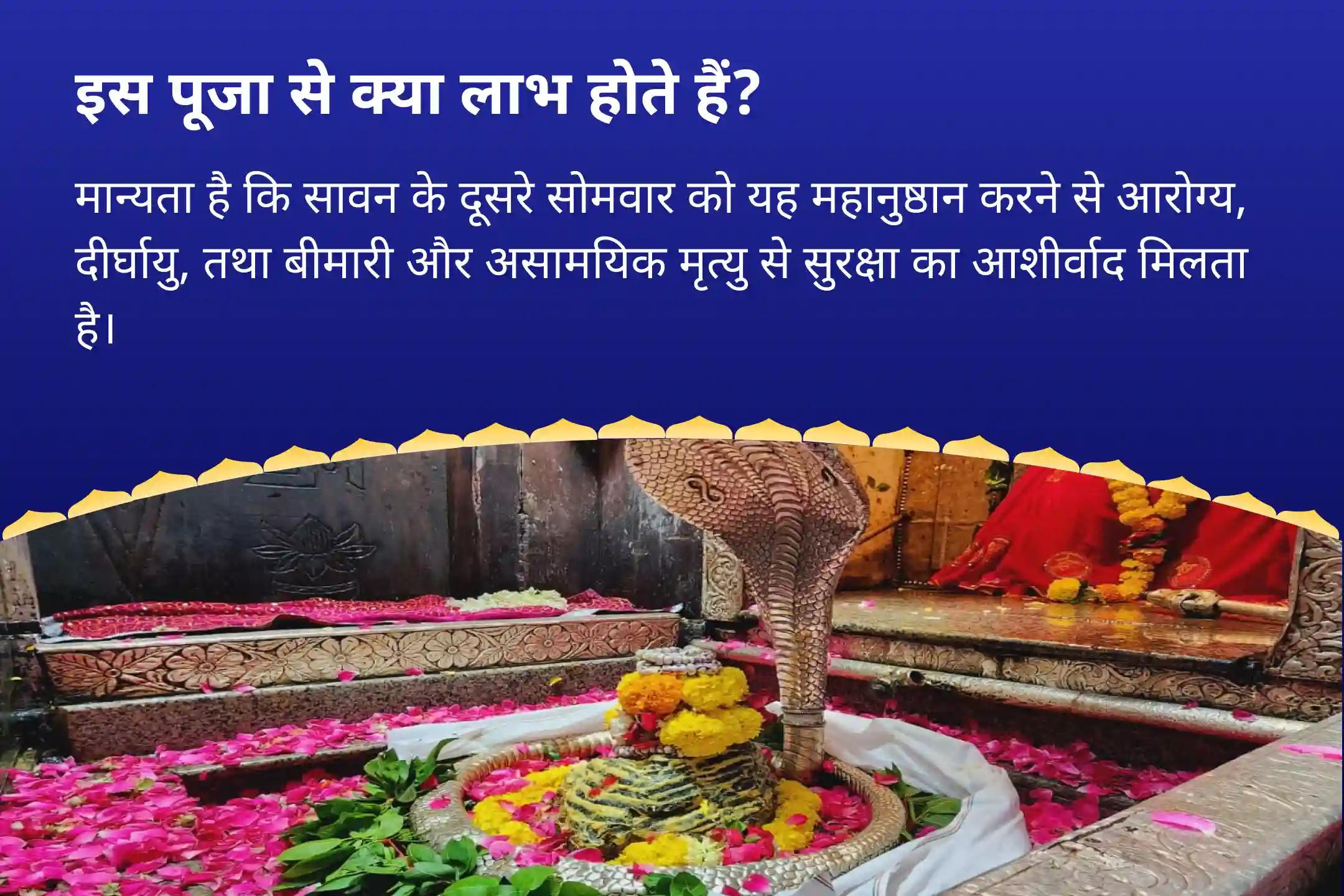 आरोग्य, दीर्घायु, तथा बीमारी और असामयिक मृत्यु से सुरक्षा के लिए सावन ज्योतिर्लिंग 21 ब्राह्मणों द्वारा 1 लाख 8 हजार जाप विशेष ओंकारेश्वर 1 लाख 8 हजार जाप महामृत्युंजय मंत्र जाप महा अनुष्ठान एवं पंचामृत रुद्राभिषेक