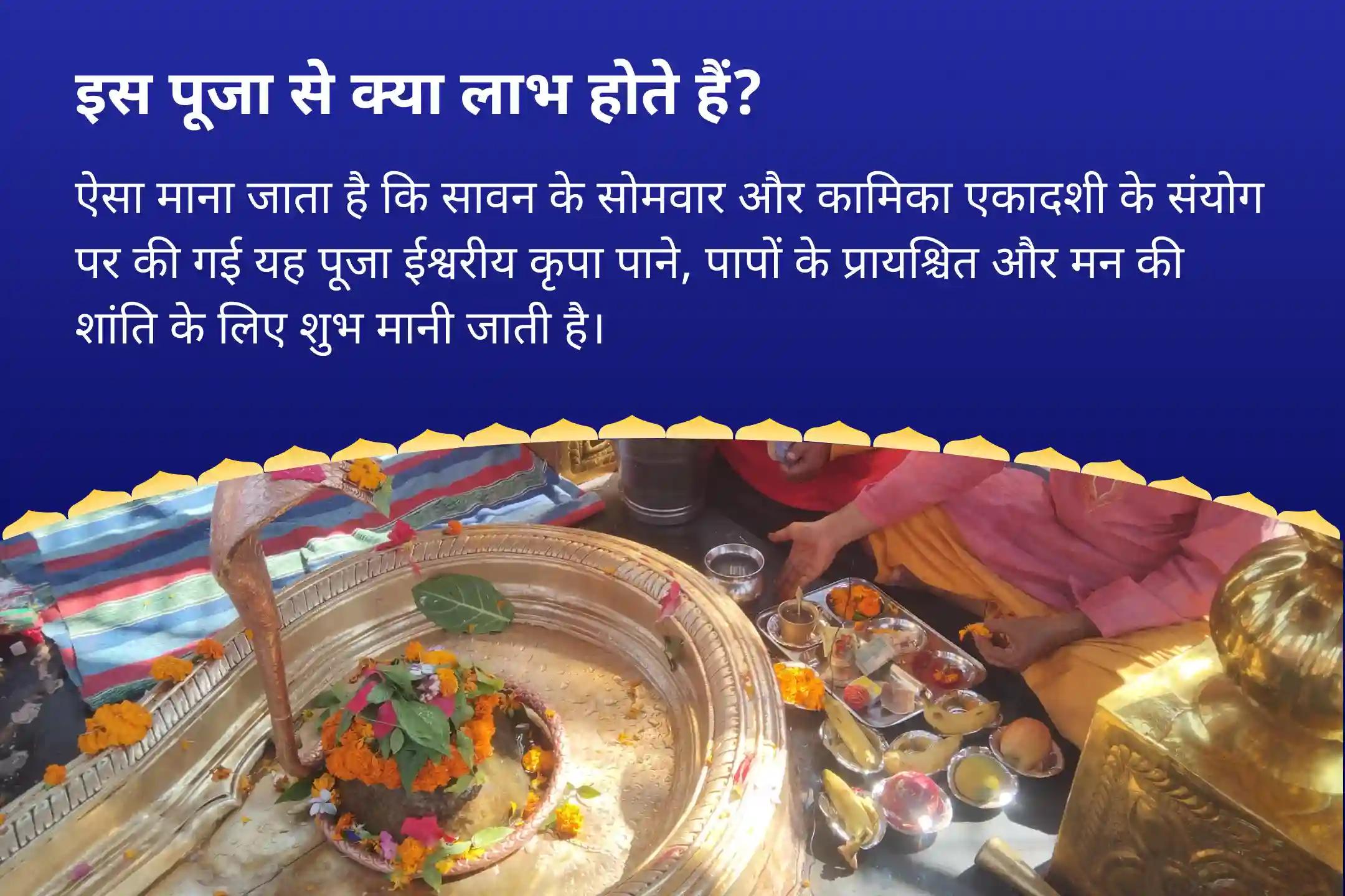 ईश्वरीय कृपा, पापों के निवारण और मनोकामना पूर्ति के लिए सावन सोमवार और कामिका एकादशी का संगम – विष्णु की दृष्टि, शिव की कृपा कमलेश्वर शिव-विष्णु एकादशी विशेष रुद्राभिषेक और कमल दान पूजा