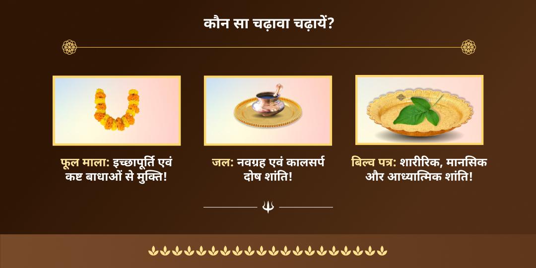 सावन सोमवार अष्टम ज्योतिर्लिंग त्र्यंबकेश्वर चढ़ावा