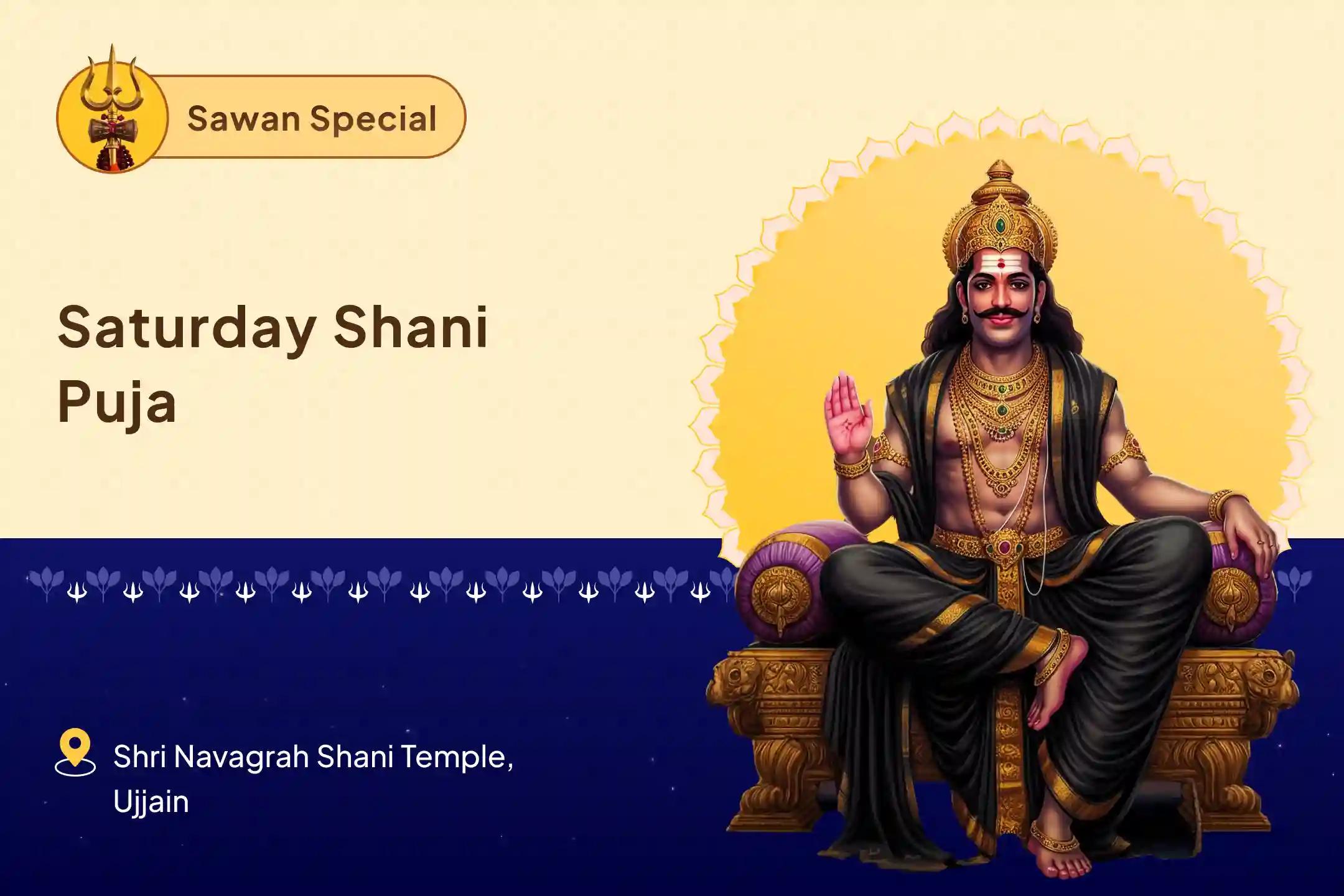 Sawan Saturday - Shani Special Shani Saade Saati Peeda Shanti Mahapuja, Shani Til Tel Abhishek and Mahadasha Shanti Mahapuja  for Overcoming Challenges and Adversities in Life 