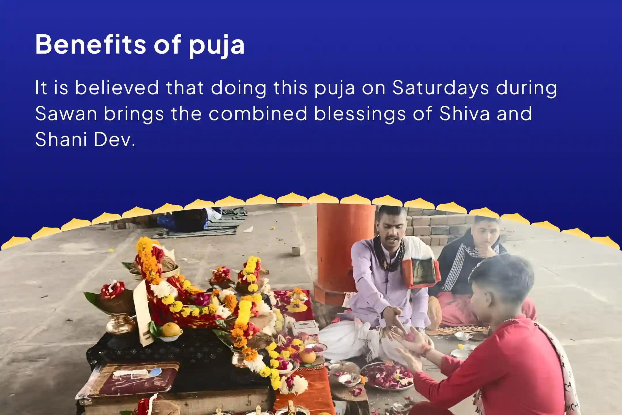 Sawan Saturday - Shani Special Shani Saade Saati Peeda Shanti Mahapuja, Shani Til Tel Abhishek and Mahadasha Shanti Mahapuja  for Overcoming Challenges and Adversities in Life 