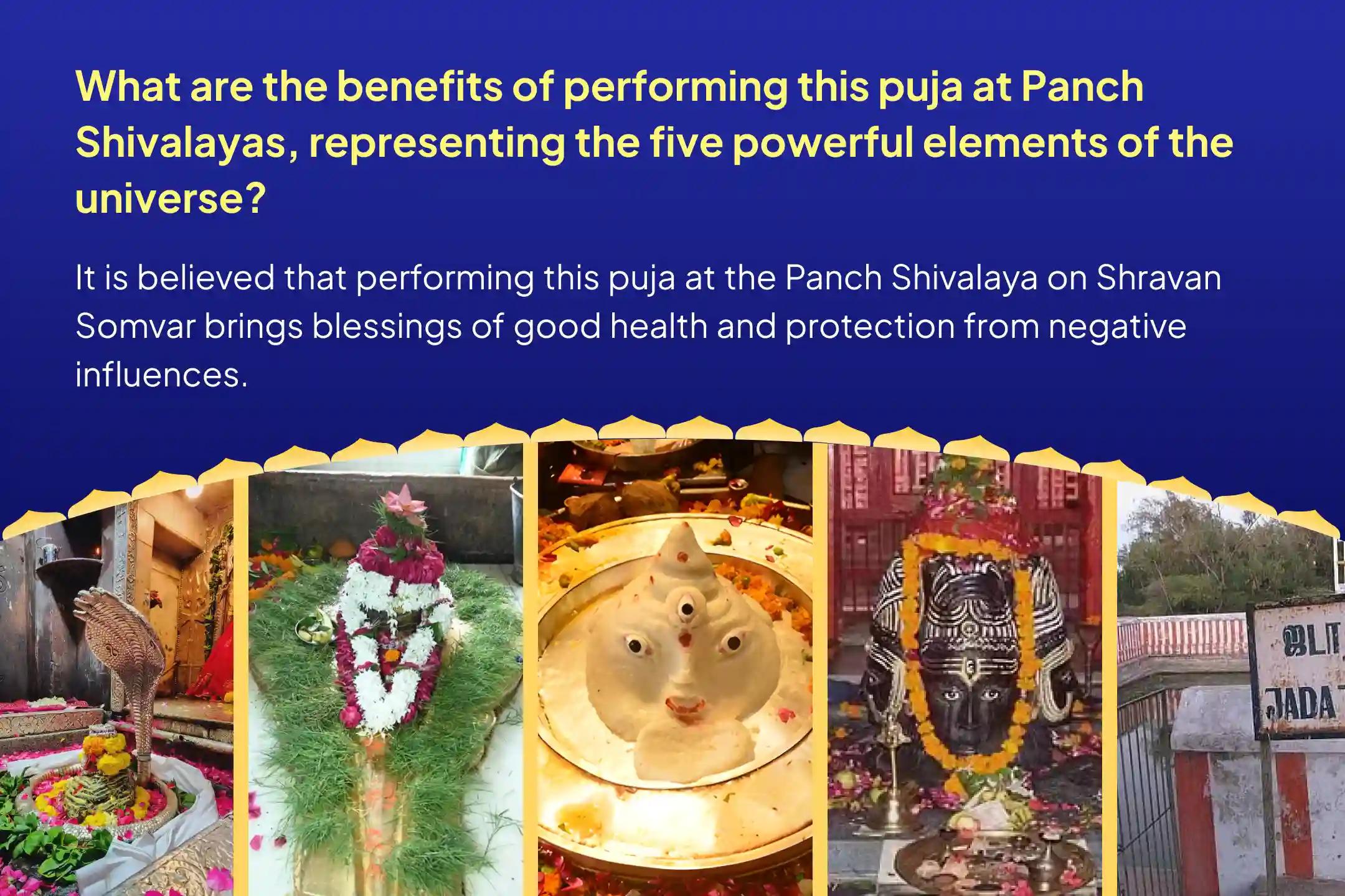 Sawan Second Somvaar Special - Panch Shivalaya Samyukta Special Panch Tatva (Prithvi, Jala, Vayu, Akaash, Agni) Maha Rudrabhishek at Five Sacred Shivalayas For Blessings of Good Health and Protection from Negative Influences