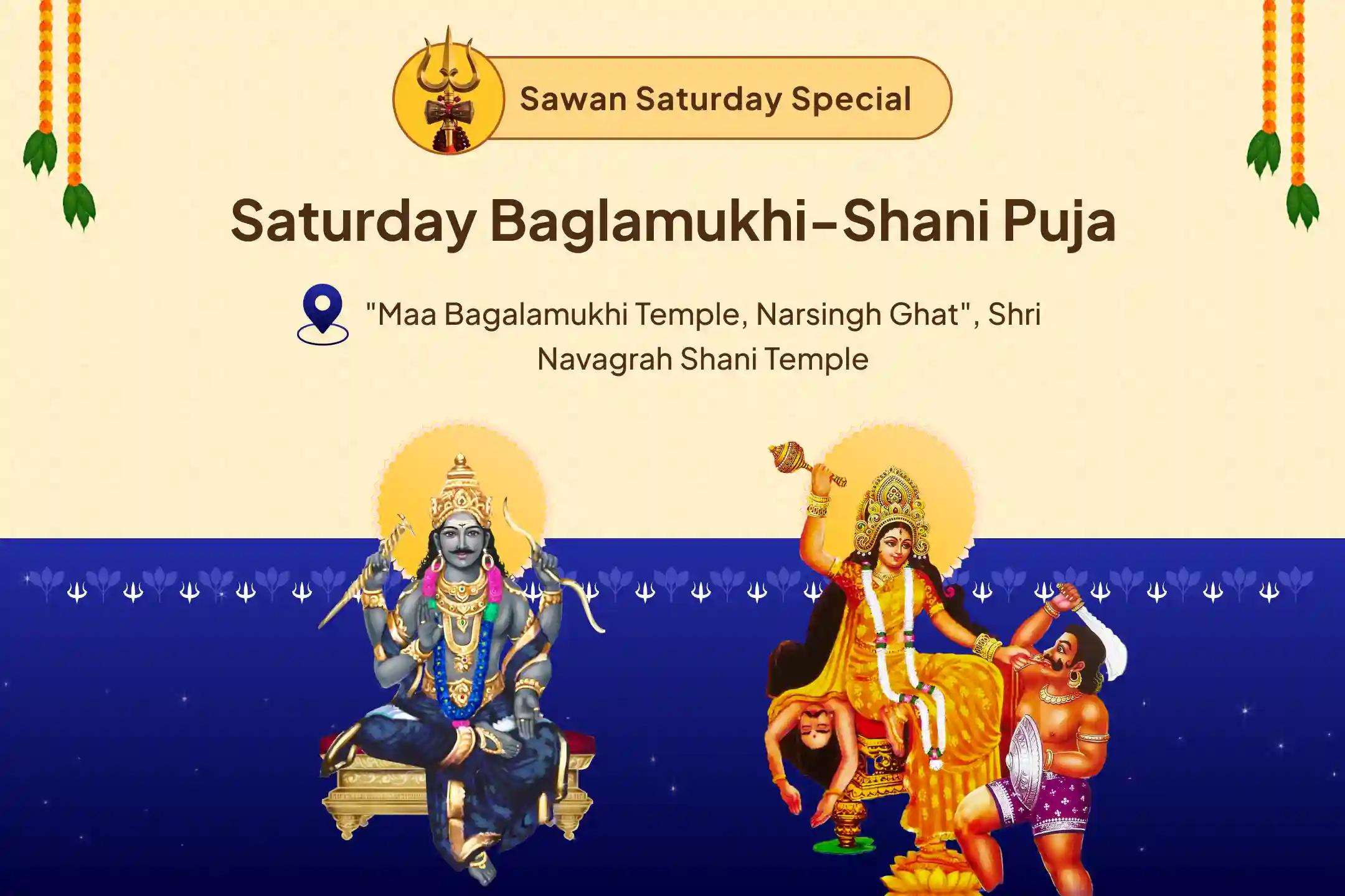 Saturday Bagalamukhi-Shani Combo Special Maa Bagalamukhi Tantra Yukta Havan and Shani Til Tel Abhishek To get Blessing for Victory over Enemies and in Court Cases