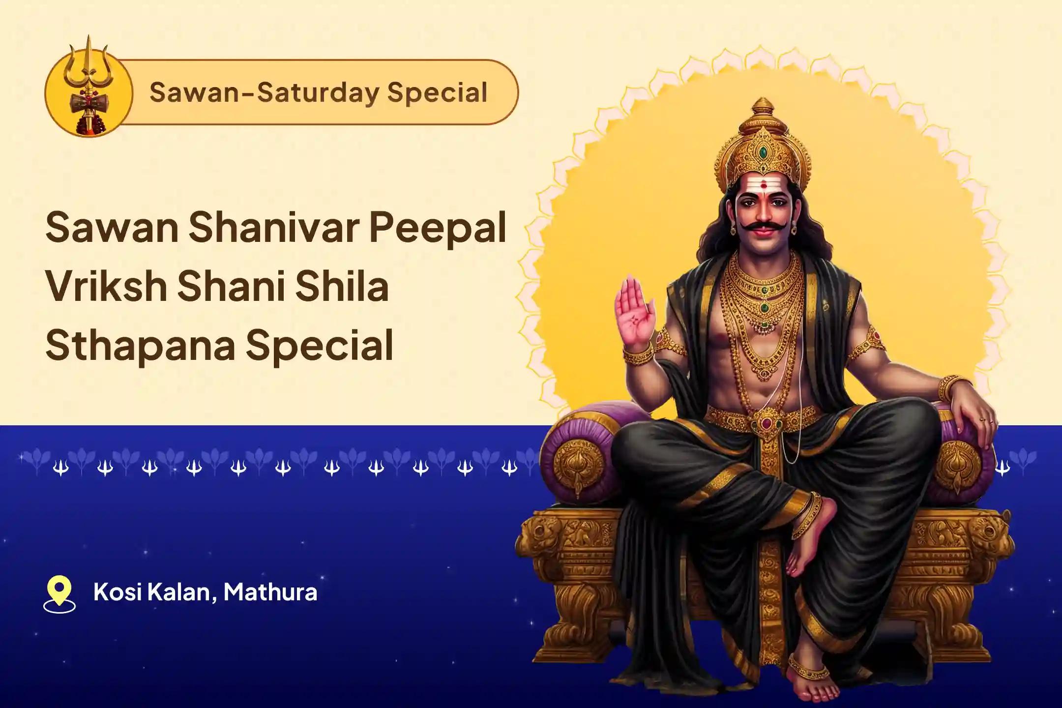 Saturday Peepal Tree Shani Shila Sthapana Special Shani Kavacch Stotra Path, Krishna Govinda Mantra Jaap, and Shani Shanti Yagya Best Remedy for Saade Saati and Dhaiya Afflictions
