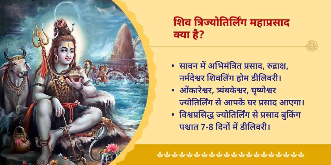 सावन त्रिज्योतिर्लिंग अभिमंत्रित महाप्रसाद होम डीलिवरी