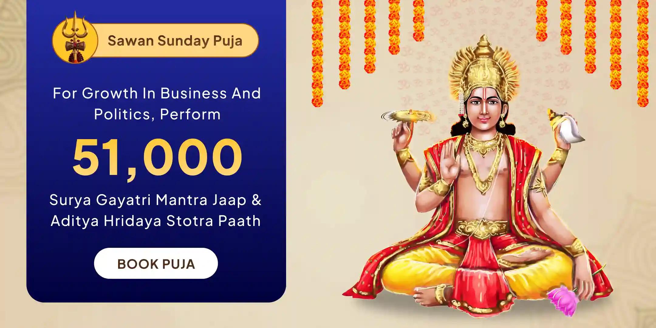51,000 Surya Gayatri Mantra Jaap and Aditya Hridaya Stotra Paath