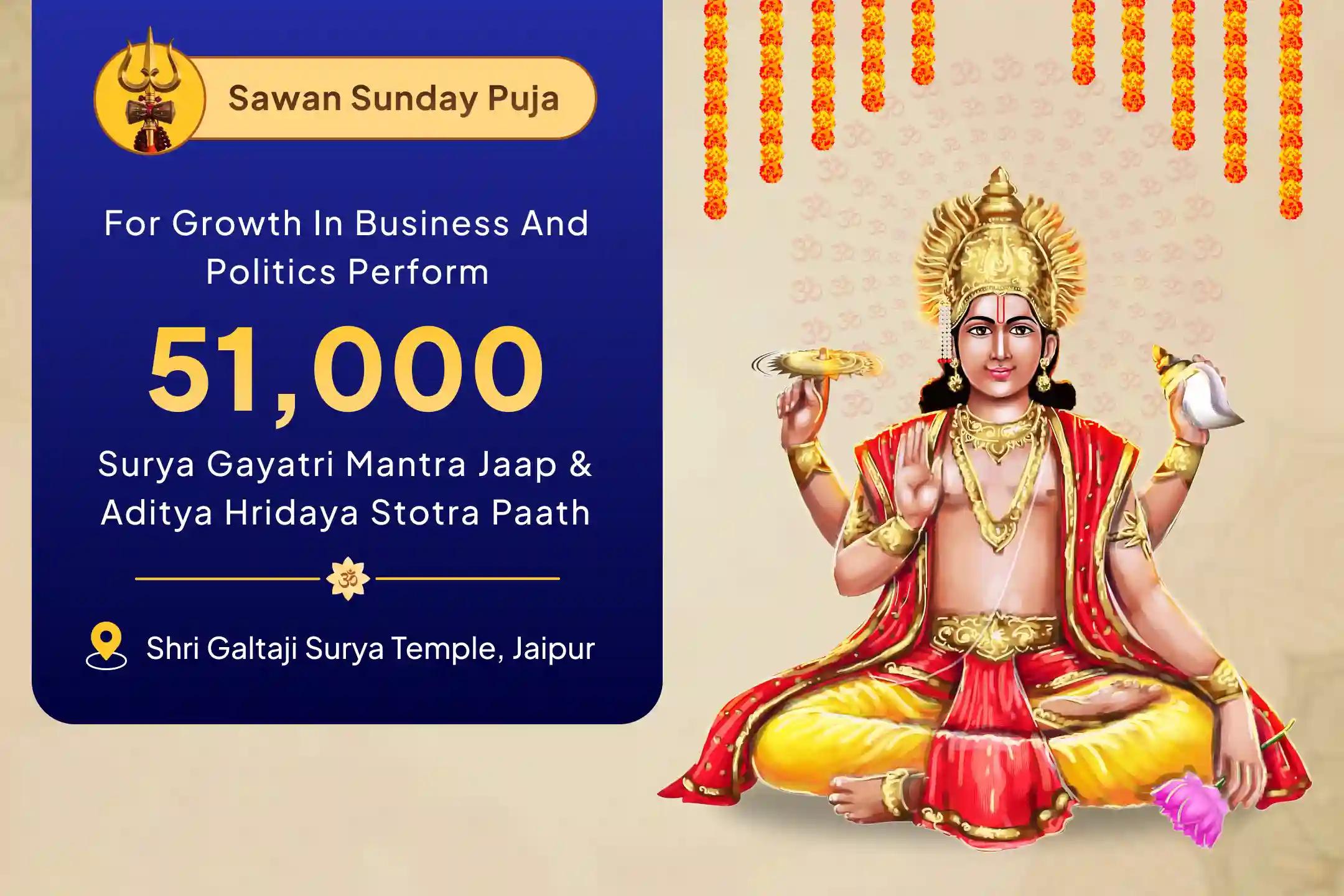 Fuel for Victory Surya Kripa Special 51,000 Surya Gayatri Mantra Jaap and Aditya Hridaya Stotra Path To Unlock Wealth & Growth in Business and Politics