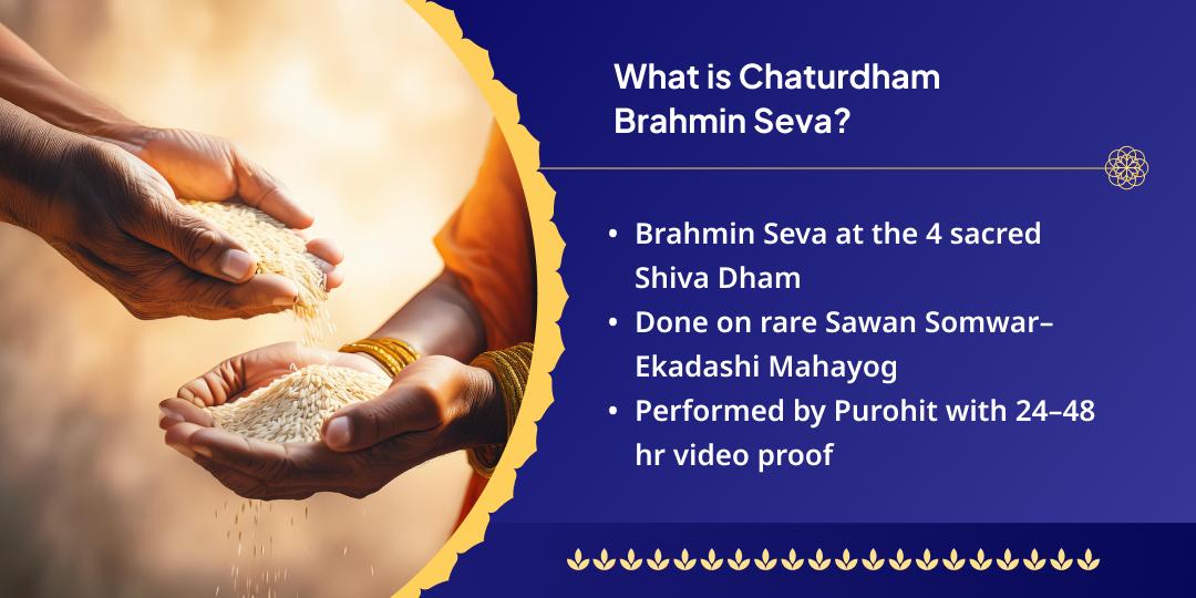 Sawan Somwar Ekadashi Shiv Chaturdham Brahmin Seva