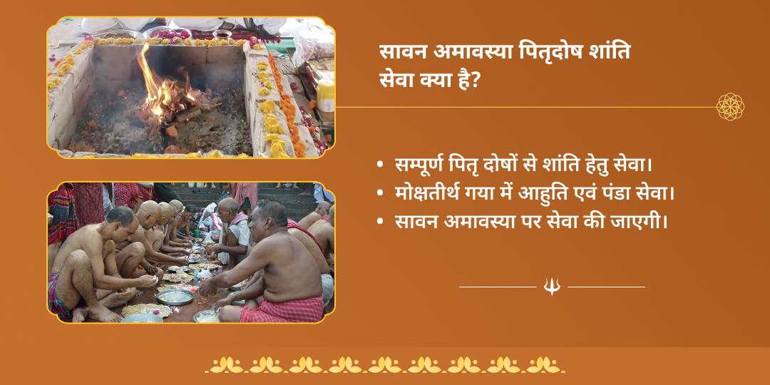 सावन अमावस्या गया पितृ शांति आहुति एवं पंडा सेवा