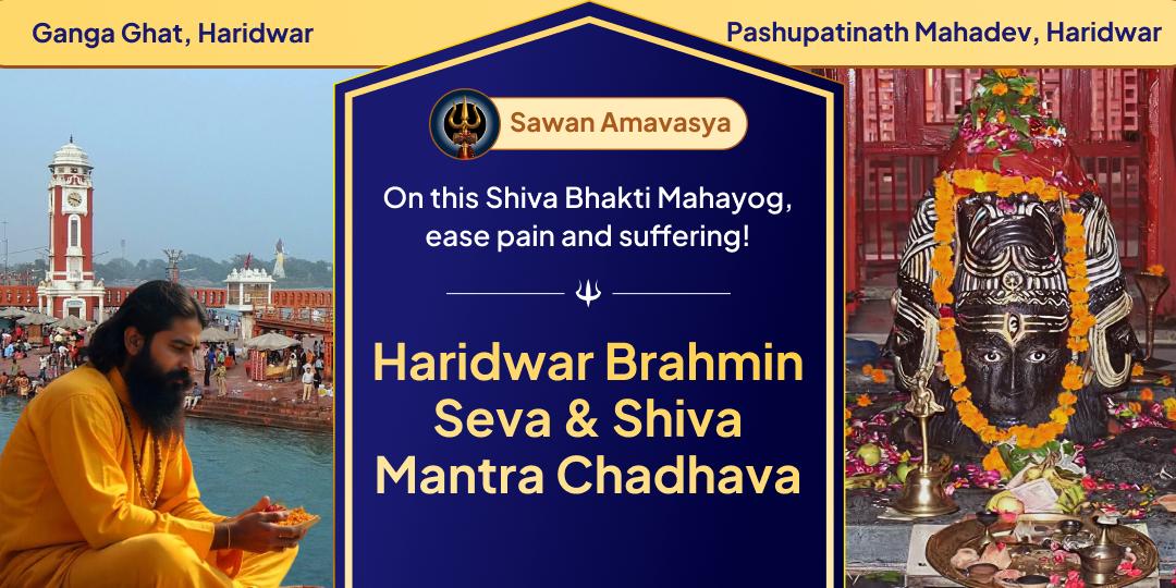 On the great festival of Sawan Amavasya, offer Mahachadhava with Brahmin Seva at Devbhoomi Haridwar.