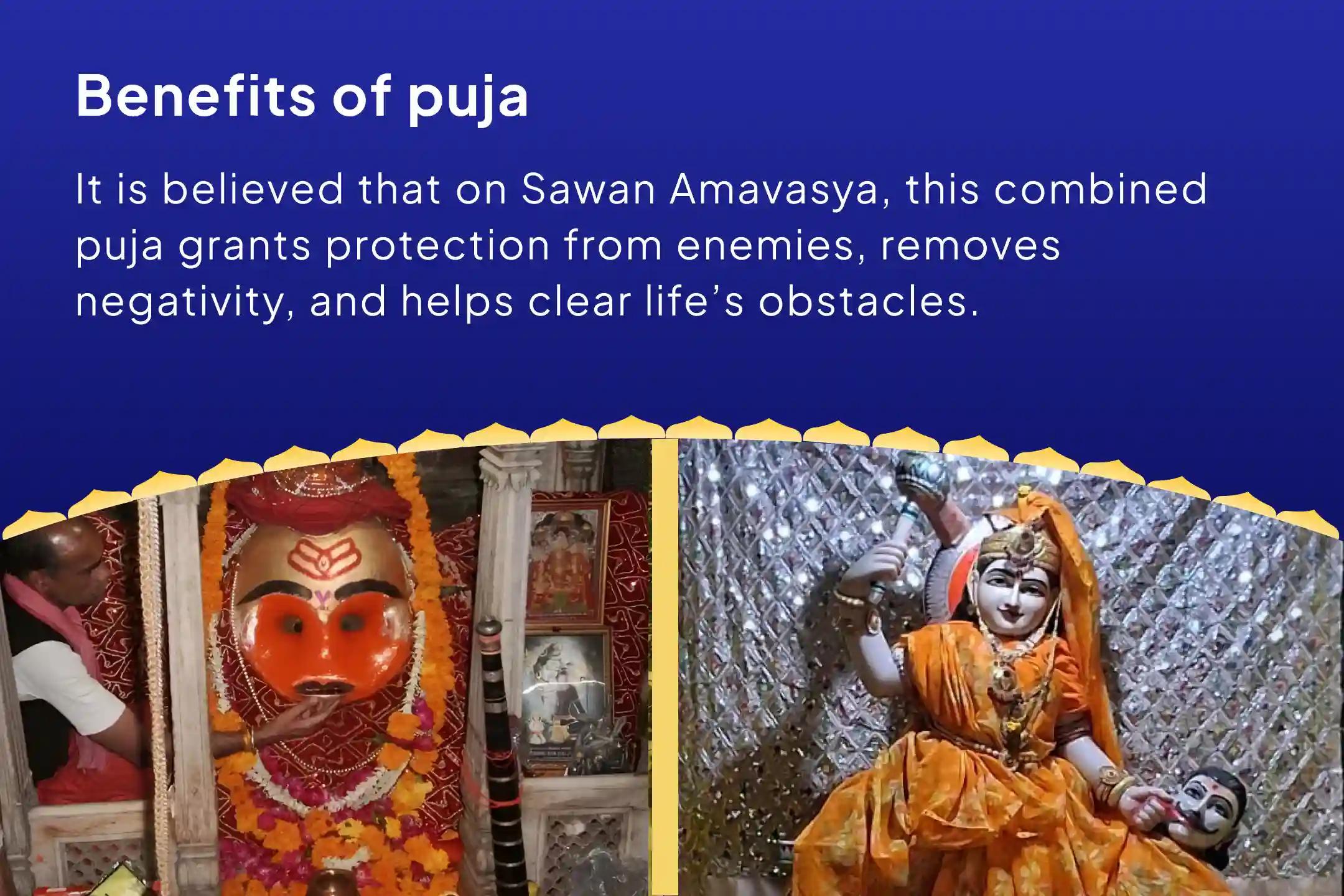 Sawan Amavasya Combo Special Maa Bagalamukhi, Kaal Bhairav and Sankat Mochan Hanuman Sarva Kasht Nivaran Puja and Yagya for Protection from Enemies, Destroying Negativity and Removing Obstacles in Life