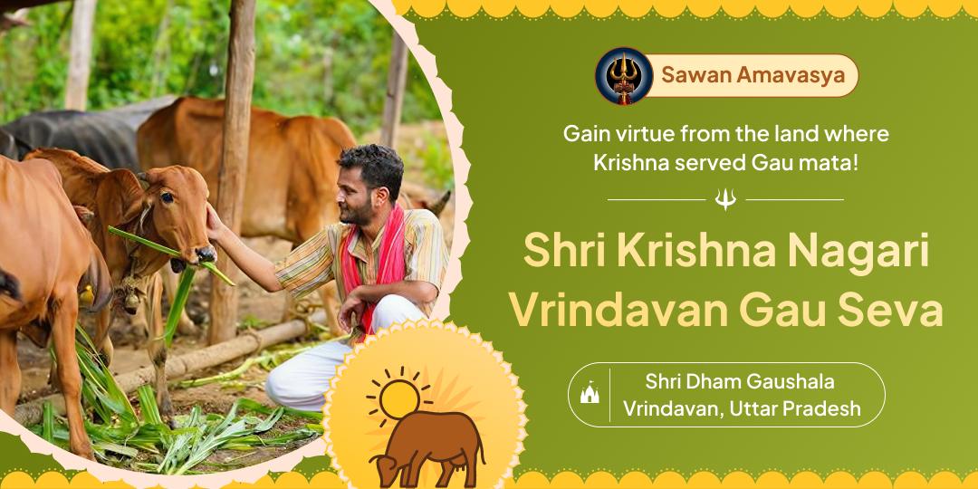 Take this chance for Gau Seva in Shri Krishna's land Vrindavan and gain blessings of 33 crore deities!
