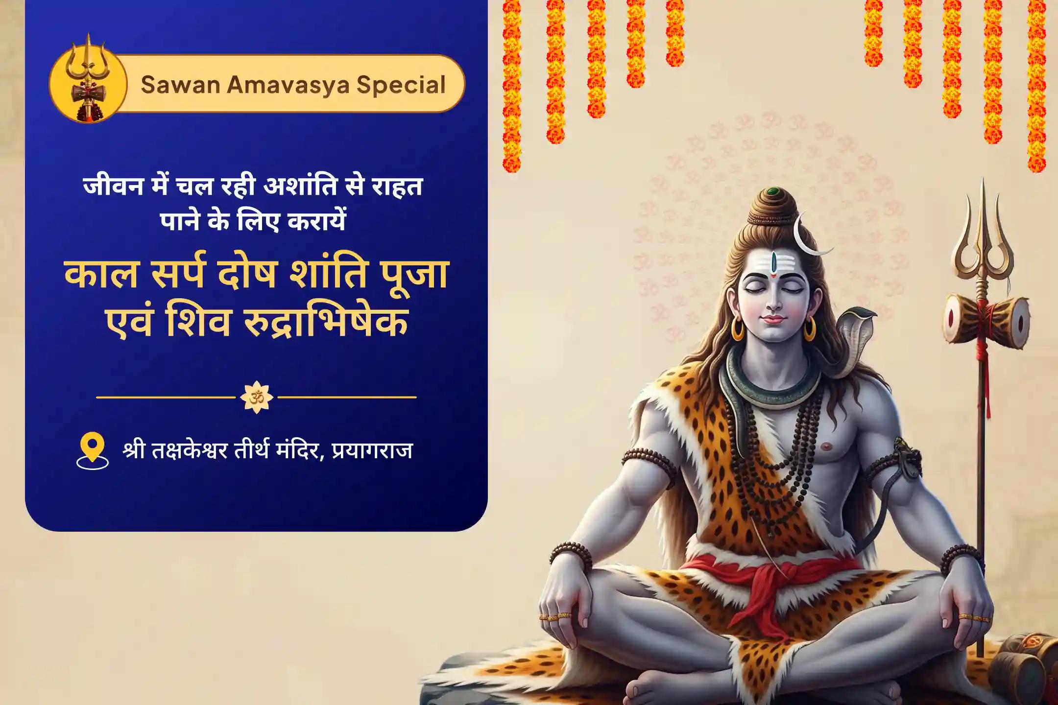 निडरता और मानसिक स्थिरता प्राप्त करने के लिए सावन अमावस्या नाग वासुकी विशेष काल सर्प दोष शांति पूजा एवं शिव रुद्राभिषेक