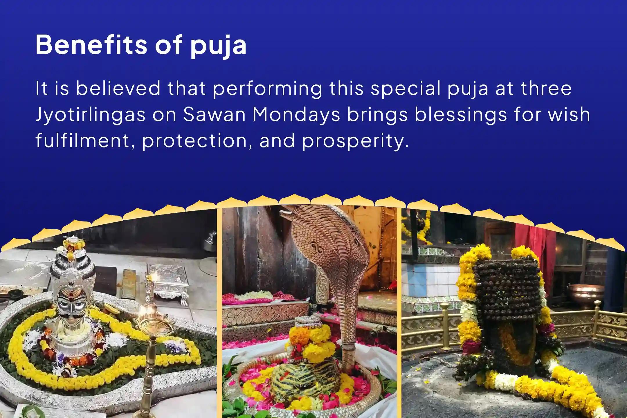 The Greatest Sawan Opportunity – 3 Jyotirlingas, One Grand Tradition, and Mahadev Sawan Somwar Rudrabhishek at 3 Jyotirlingas – Trimbakeshwar, Omkareshwar, and Grishneshwar for fulfillment of desires, protection, and prosperity