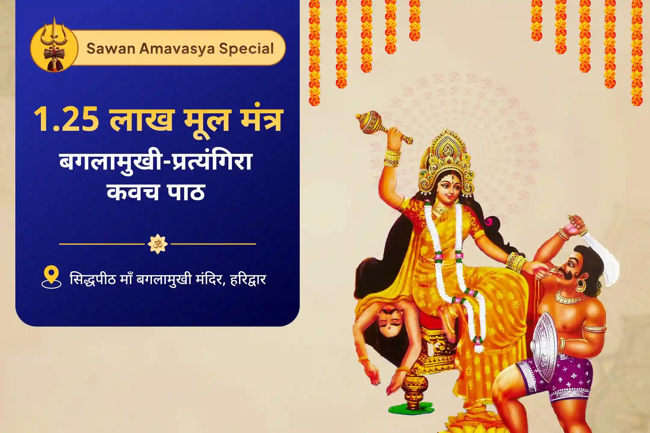 नकारात्मक ऊर्जा से सुरक्षा के लिए सावन बगलामुखी 1,25,000 मंत्र जाप विशेष माँ बगलामुखी महामंत्र जाप एवं यज्ञ