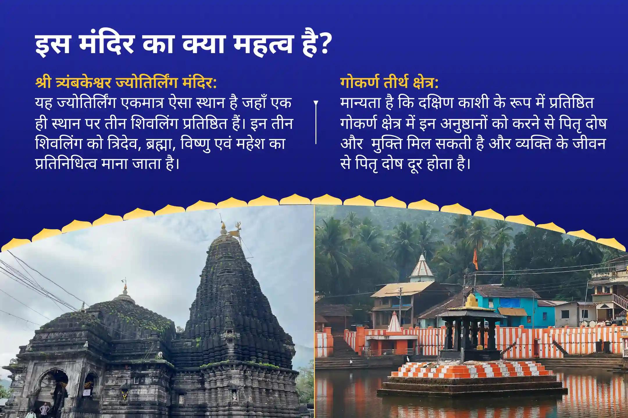 अपने पूर्वजों की आत्मा को राहत देने और शांतिपूर्ण जीवन जीने के लिए सावन श्राद्ध अमावस्या ज्योतिर्लिंग एवं मोक्ष तीर्थ विशेष त्र्यंबकेश्वर ज्योतिर्लिंग रुद्राभिषेक एवं गोकर्ण पितृ दोष निवारण पूजा