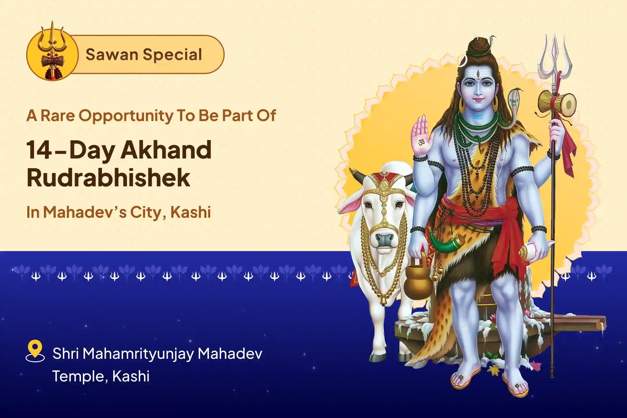 Sawan Special – Final 14-Day Puja Sawan 14-Day Daily Rudrabhishek (14-Day Shiva Archana) Receive blessings for peace, protection, and positivity