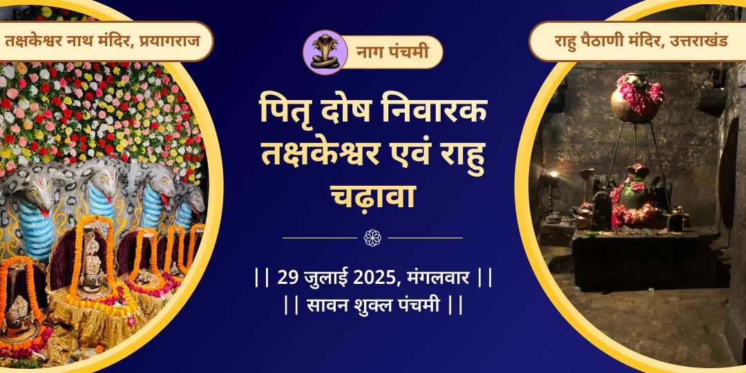 नाग पंचमी पितृ दोष निवारक तक्षकेश्वर एवं राहु चढ़ावा