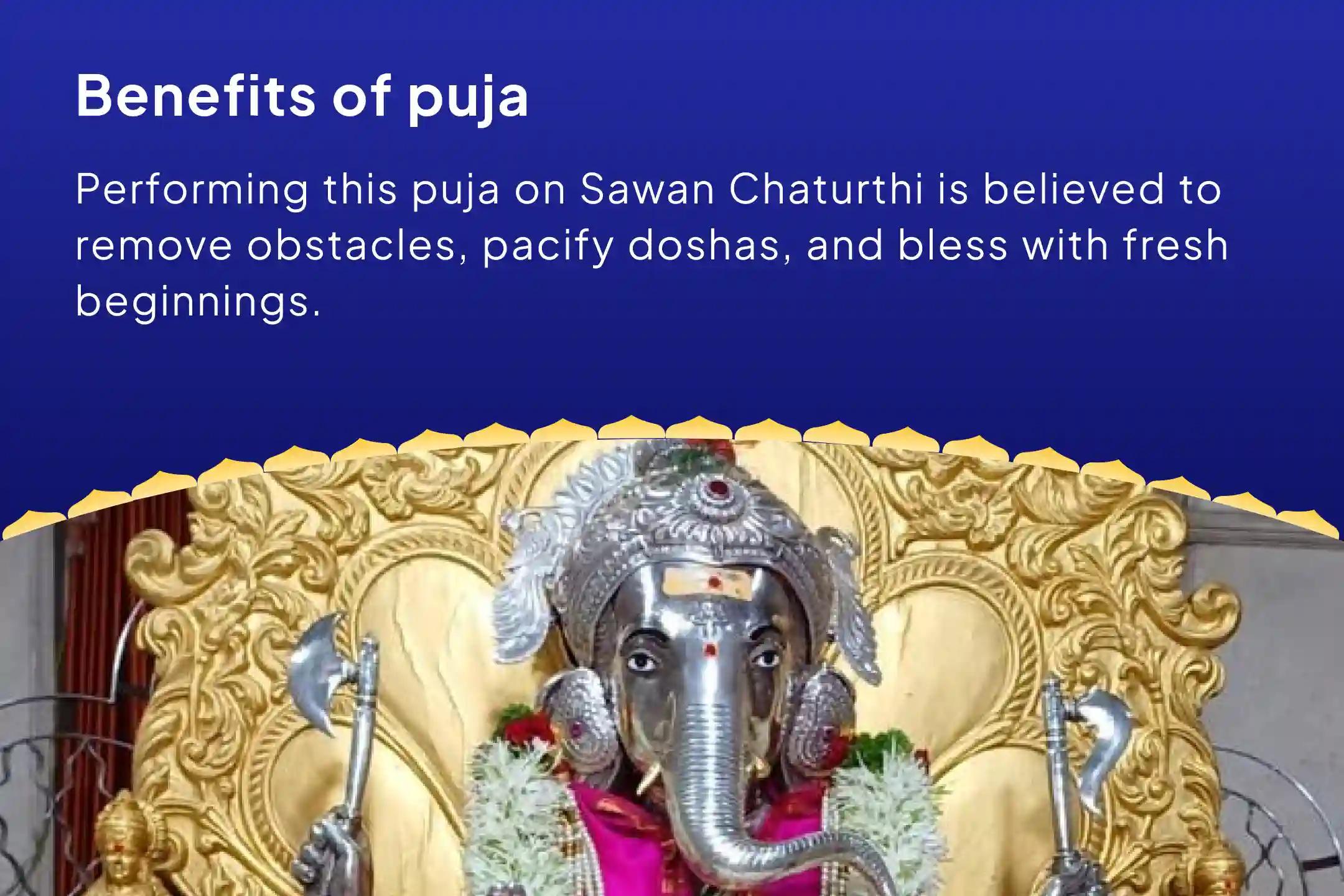Sawan Third Somvaar–Vinayaka Chaturthi Ganapati Raksha Mahotsav Chandicha Ganapati Chaturthi Puja, Dosh Nivaran Puja and 1008 Ganesh Durva Archana For Protection From Obstacles, Dosh Shanti, and New Beginnings