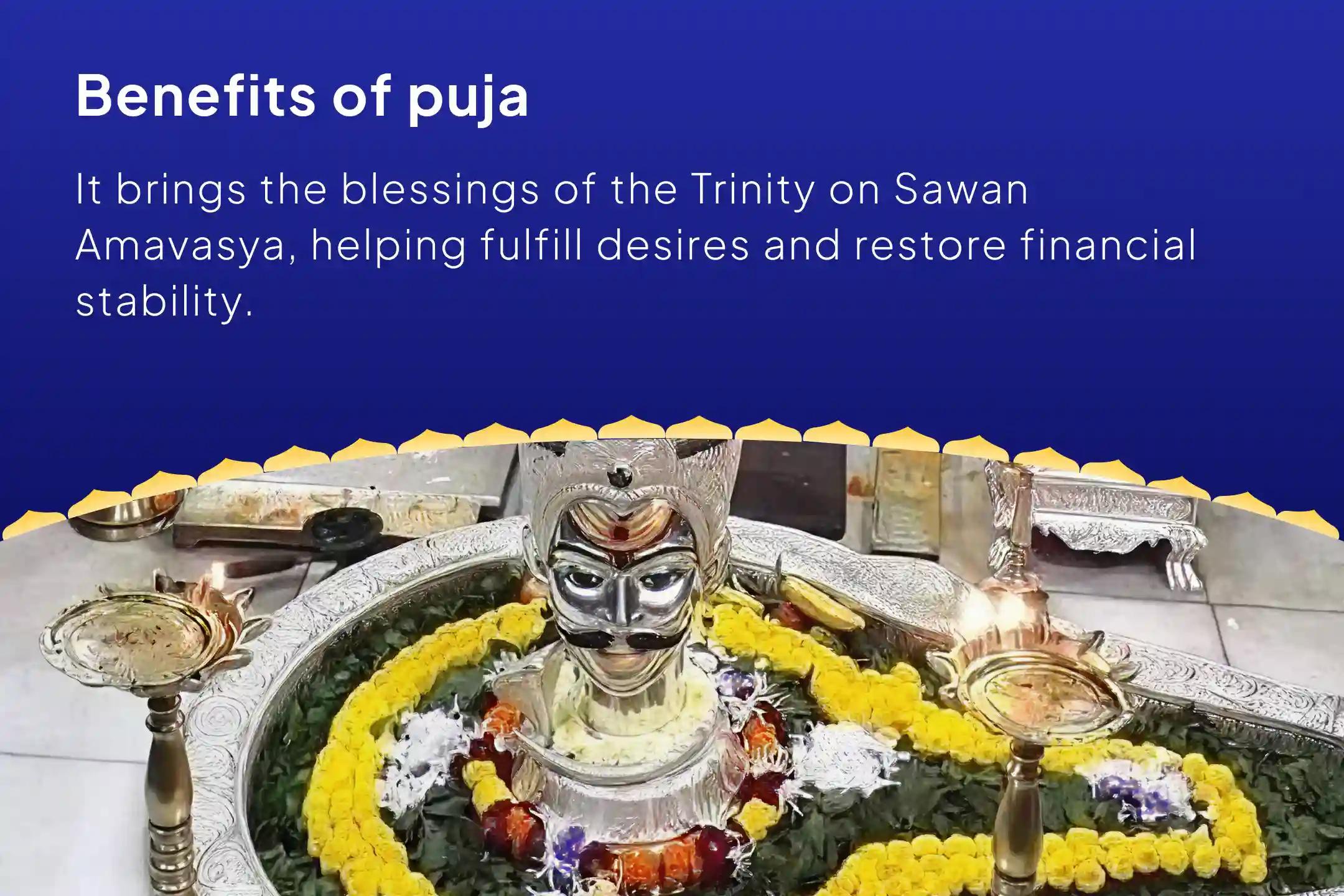 Sawan Amavasya Jyotirlinga Special Brahma, Vishnu, and Mahesh Jyotirlinga Rudrabhishek Puja For Fulfillment of Life’s Desires and Financial Relief 