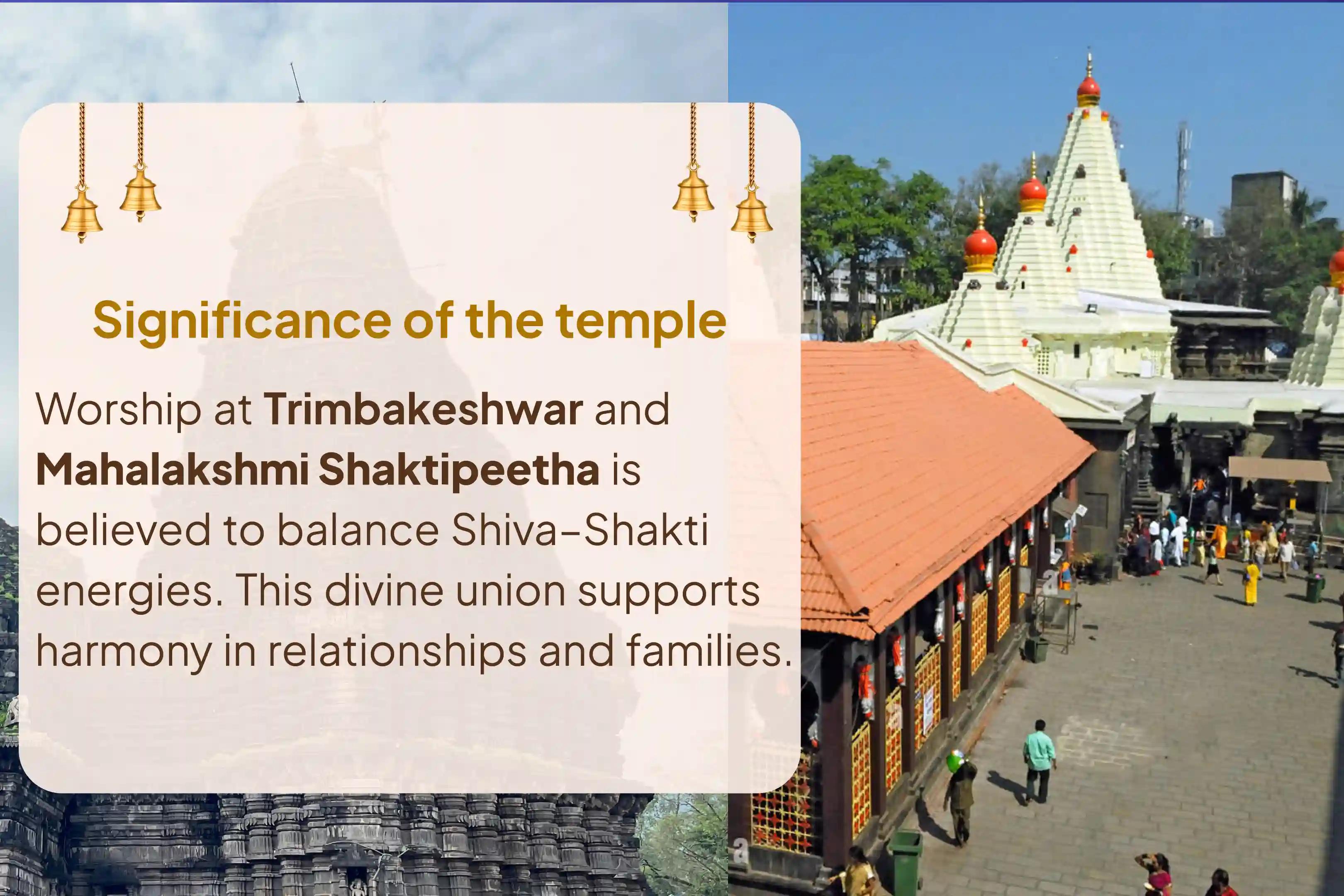 Participate in the Shravana Shiv-Shakti Union Special Shravan Shiva and Shakti Puja at Trimbakeshwar Jyotirlinga & Kolhapur Shaktipeetha for harmony in marital life and family relationships