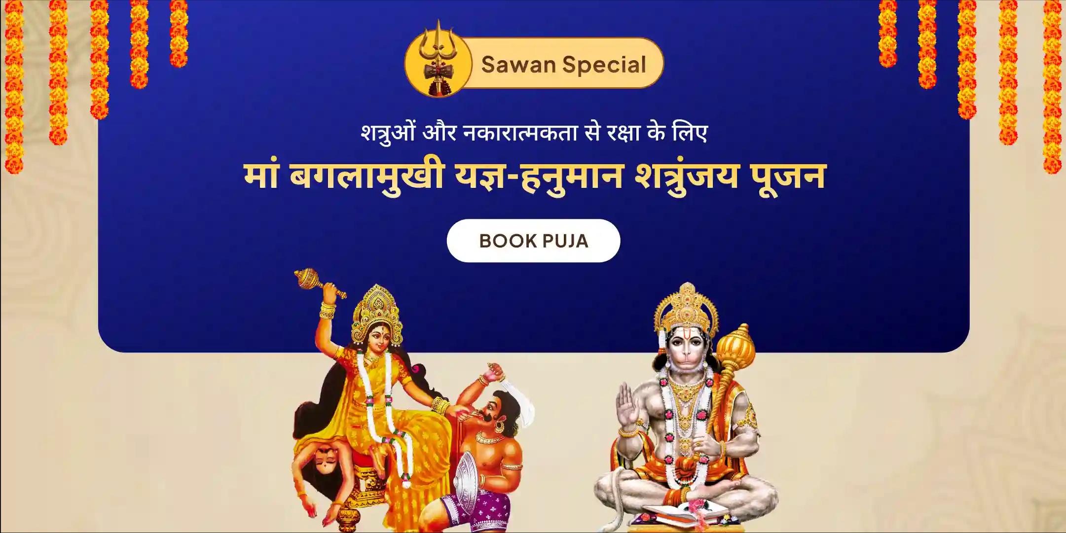 माँ बगलामुखी शत्रु बुद्धि विनाशिनी यज्ञ एवं हनुमान शत्रुंजय पूजन