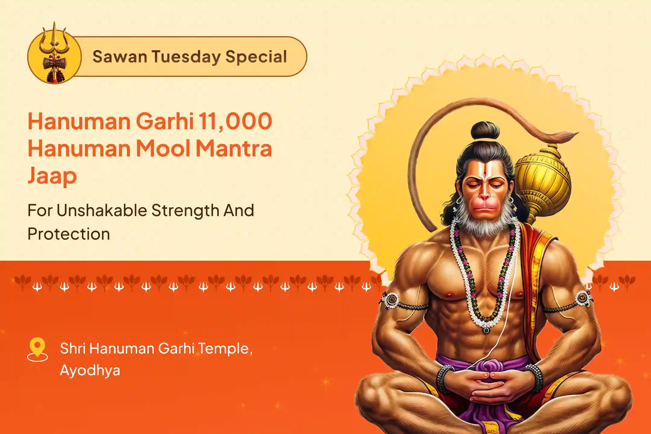 Sawan Tuesday Hanuman Garhi Ayodhya Special Hanuman Garhi 11,000 Hanuman Mool Mantra Jaap, Sindoor Abhishek and Havan for Unshakable Strength and Unstoppable Protection