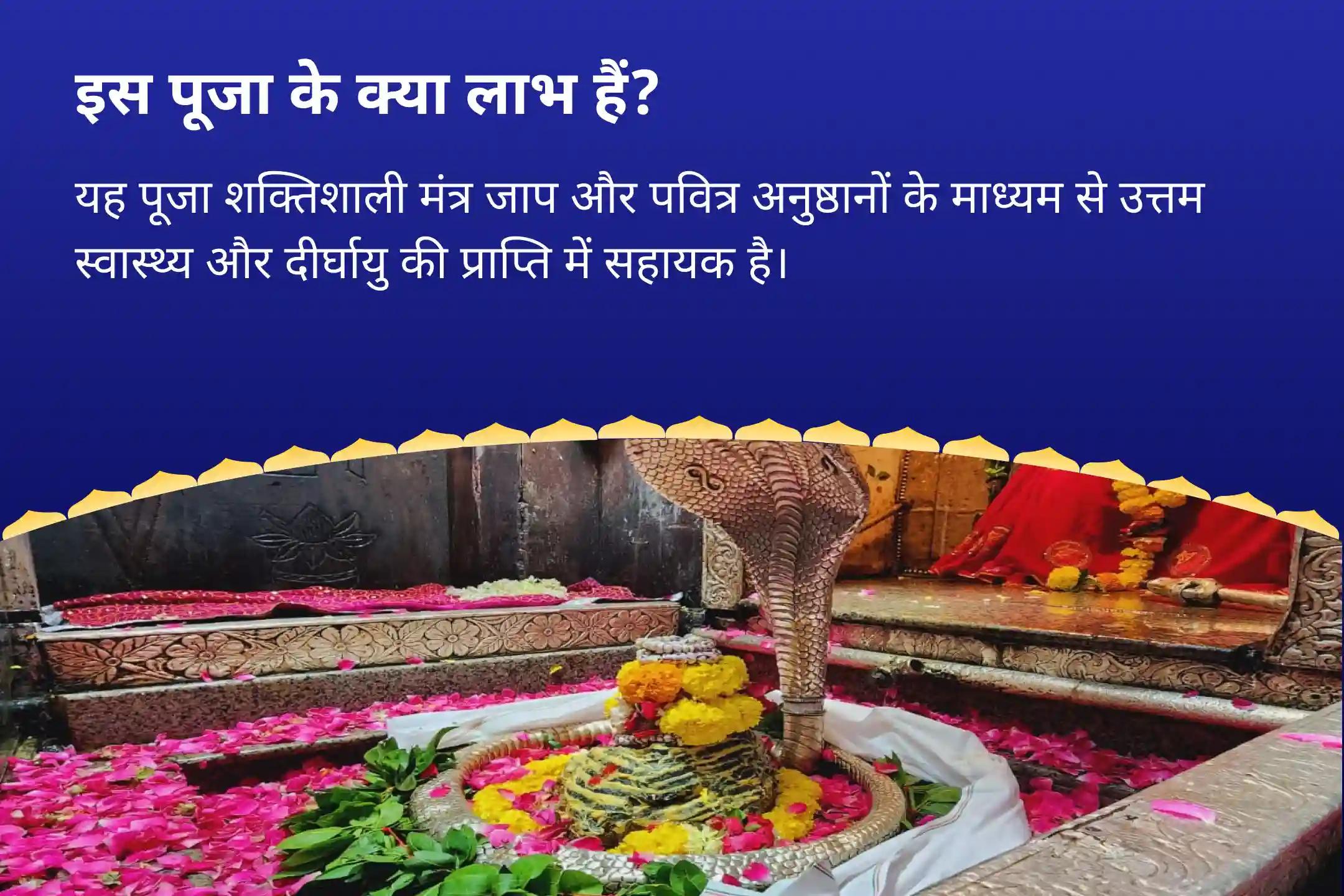 दीर्घायु और बेहतर स्वास्थ्य की कामना के लिए सावन सोमवार 7 दिन महामृत्युंजय भव्य श्रृंगार और रुद्राभिषेक  7 दिन तक महामृत्युंजय भव्य श्रृंगार, 56 भोग सेवा और रुद्राभिषेक