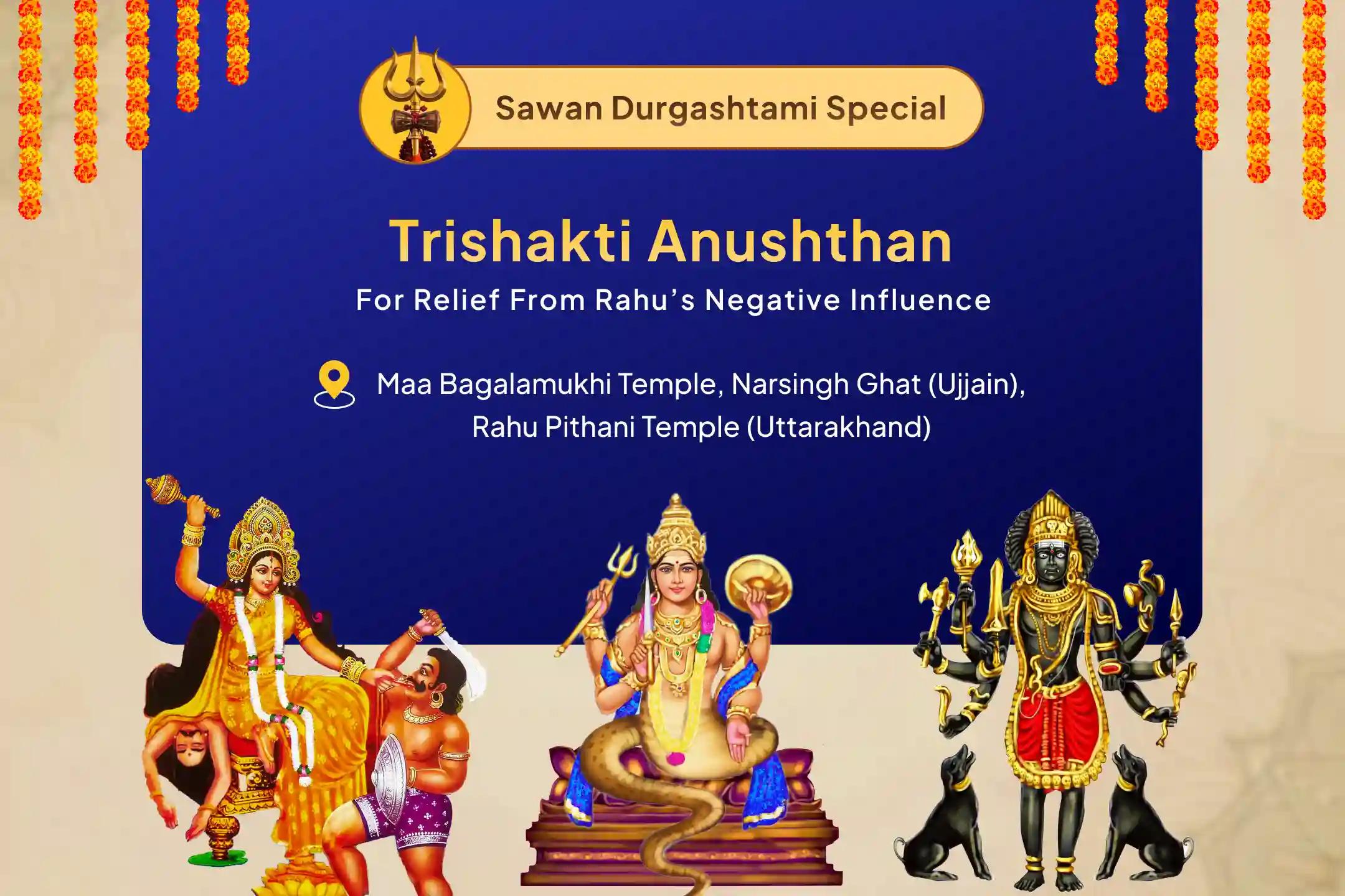 Sawan Shukravar Special: Baglamukhi Yagya and Rahu Grah Shanti Maa Bagalamukhi Tantra Yukta Yagya, Batuk Bhairav Aapda Haran Pujan and 18,000 Rahu Mool mantra Jaap to Paralyse Negative Energies and Sudden Misfortunes in Life