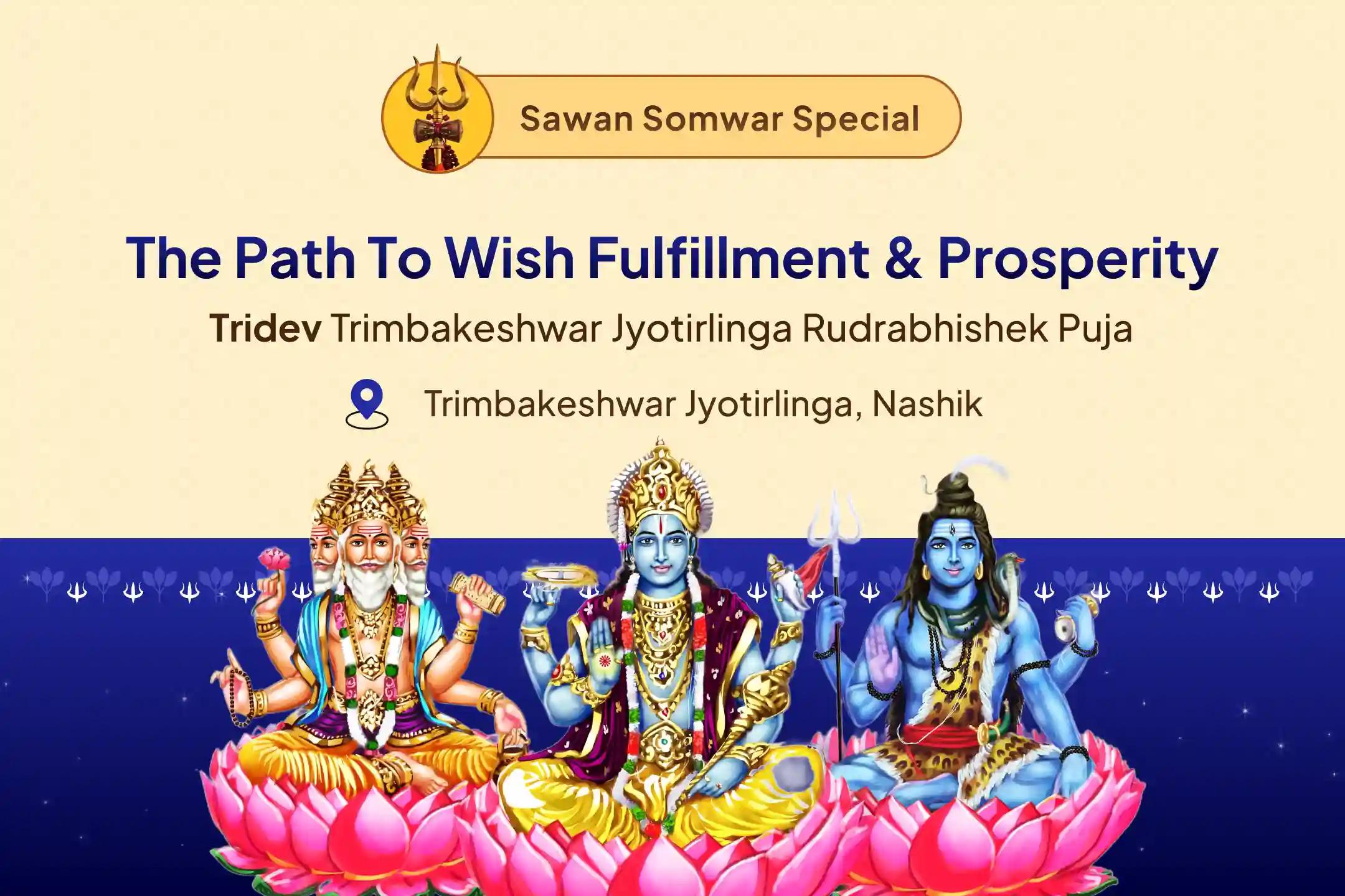 Sawan Last Monday Jyotirlinga Special Brahma, Vishnu and Mahesh Swayambhu Jyotirlinga Rudrabhishek Puja For Fulfilment of Life Desires and Financial Relief