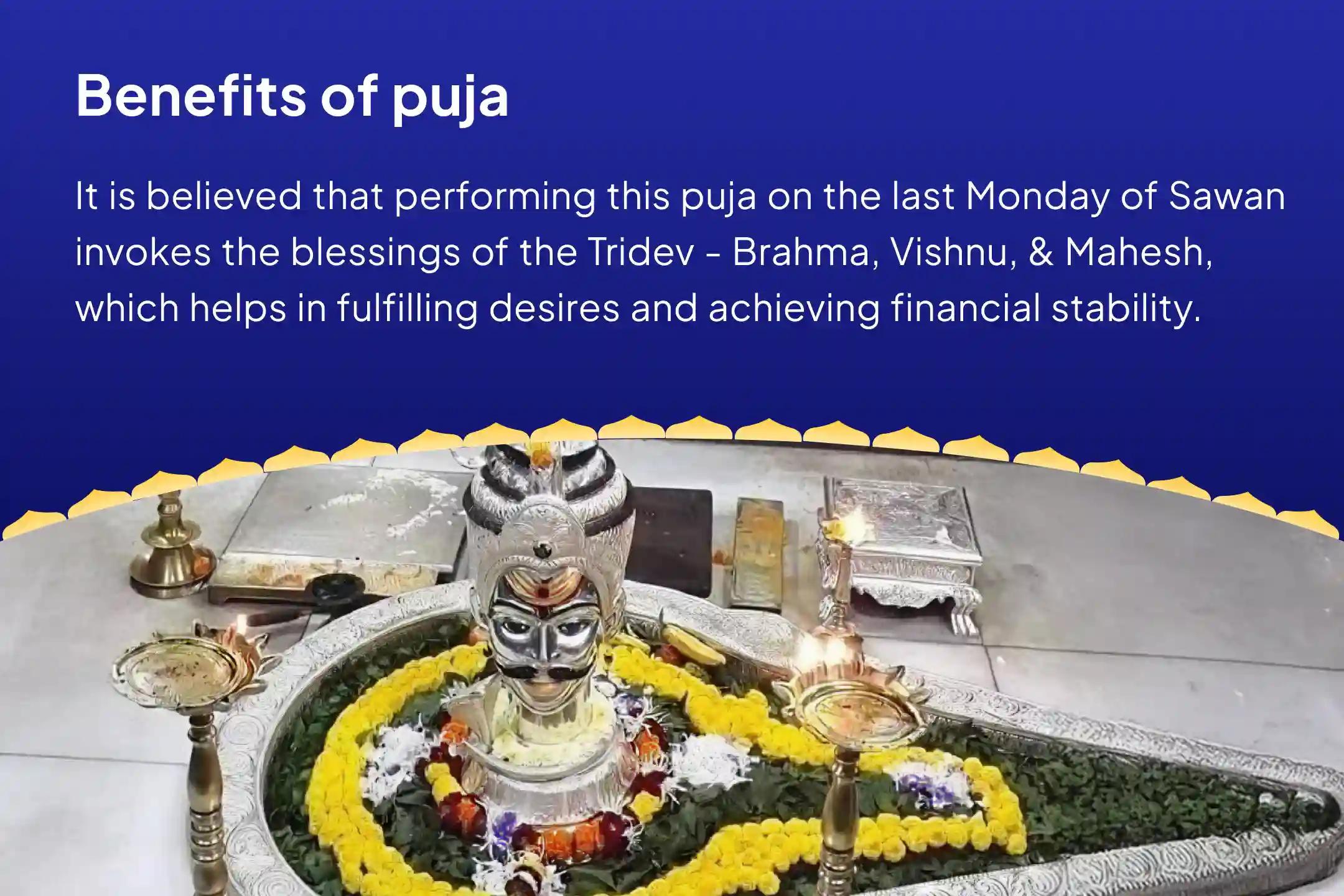 Sawan Last Monday Jyotirlinga Special Brahma, Vishnu and Mahesh Swayambhu Jyotirlinga Rudrabhishek Puja For Fulfilment of Life Desires and Financial Relief