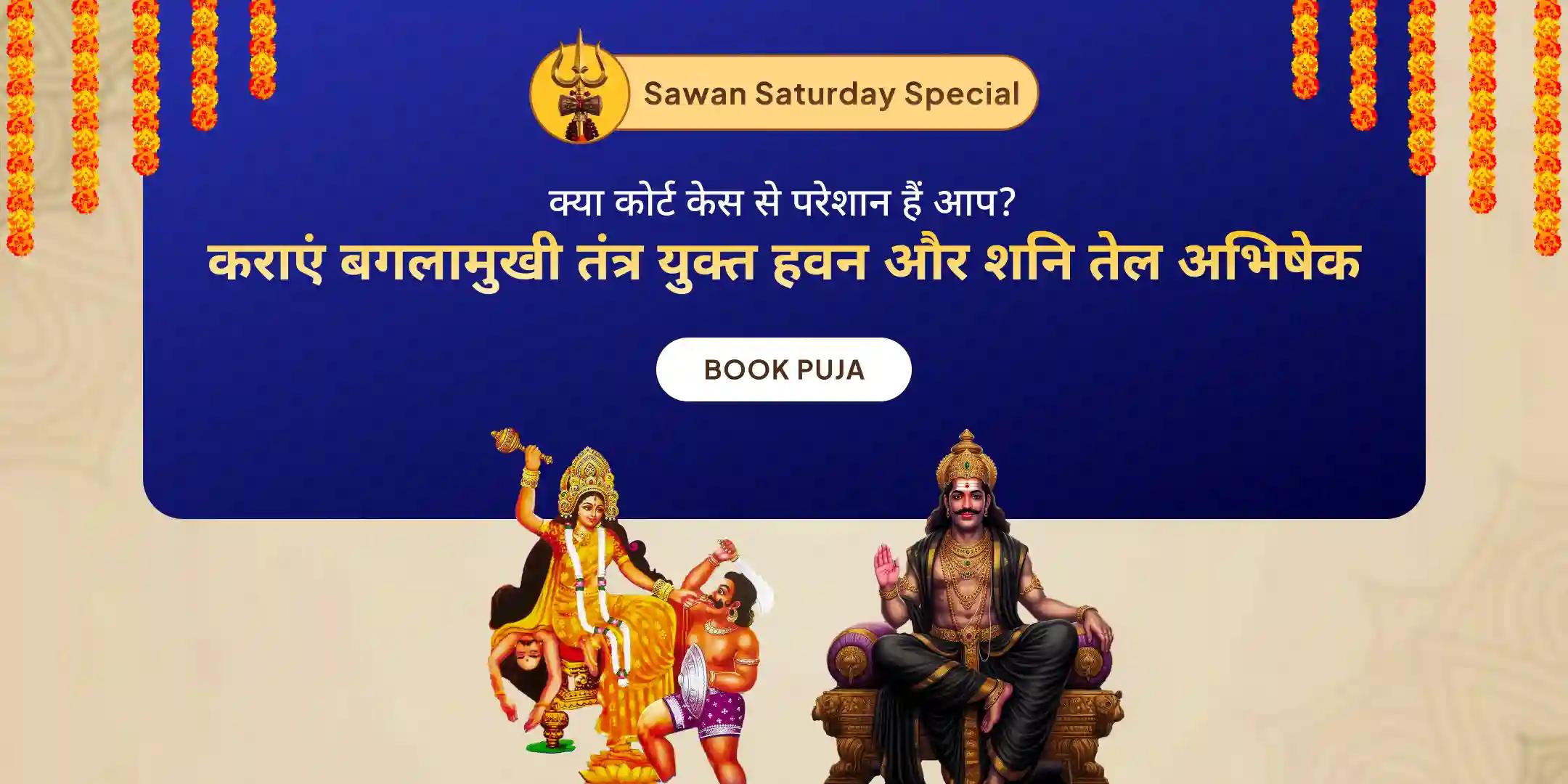 मां बगलामुखी तंत्र युक्त हवन और शनि तिल तेल अभिषेक