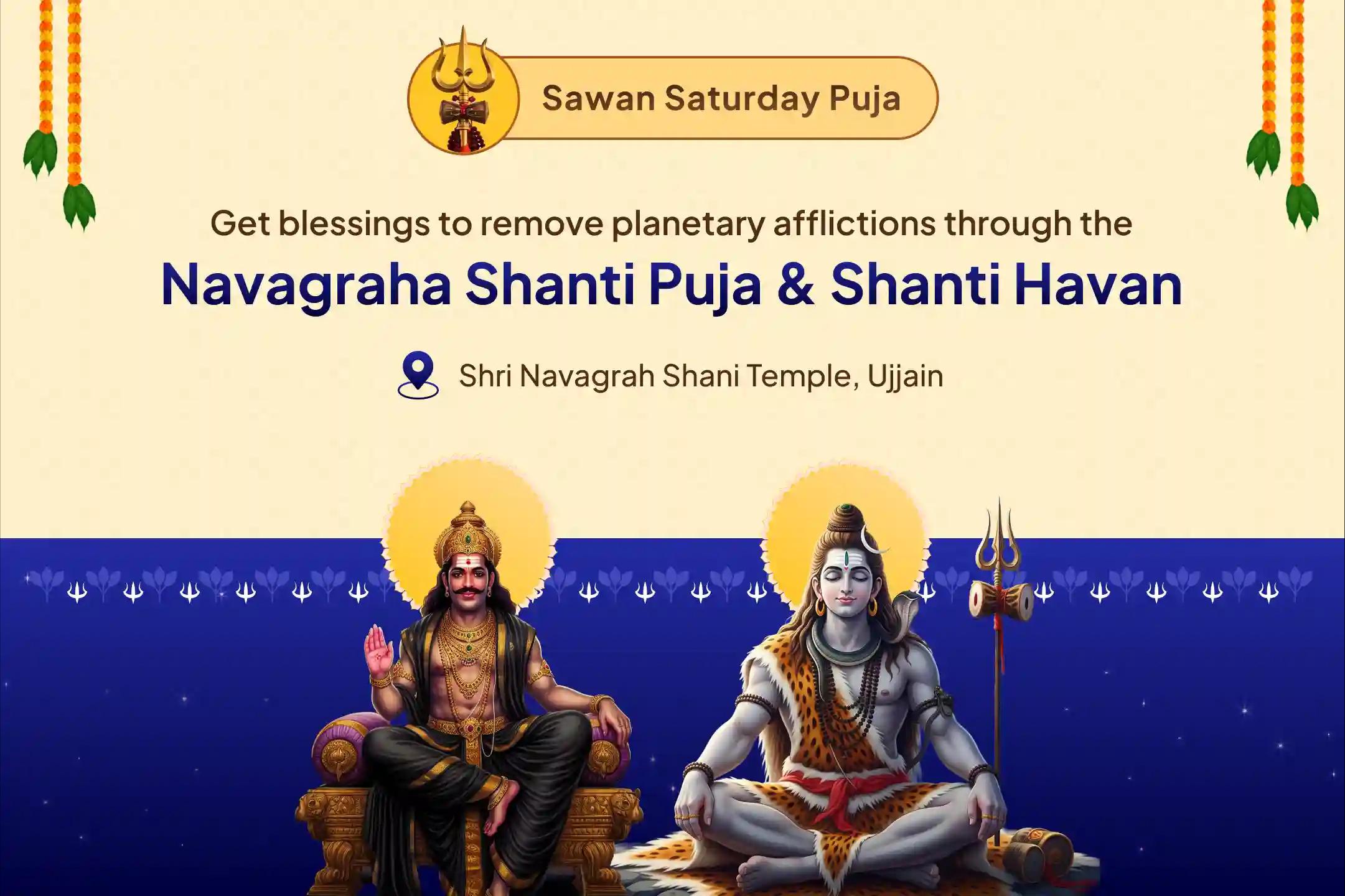 Sawan Saturday Special: Shani Navagraha Shanti Navagraha Shanti Puja, Shani Til Tel Abhishek and Paap Graha Shanti Havan to Remove Planetary Afflictions of all the Rashis