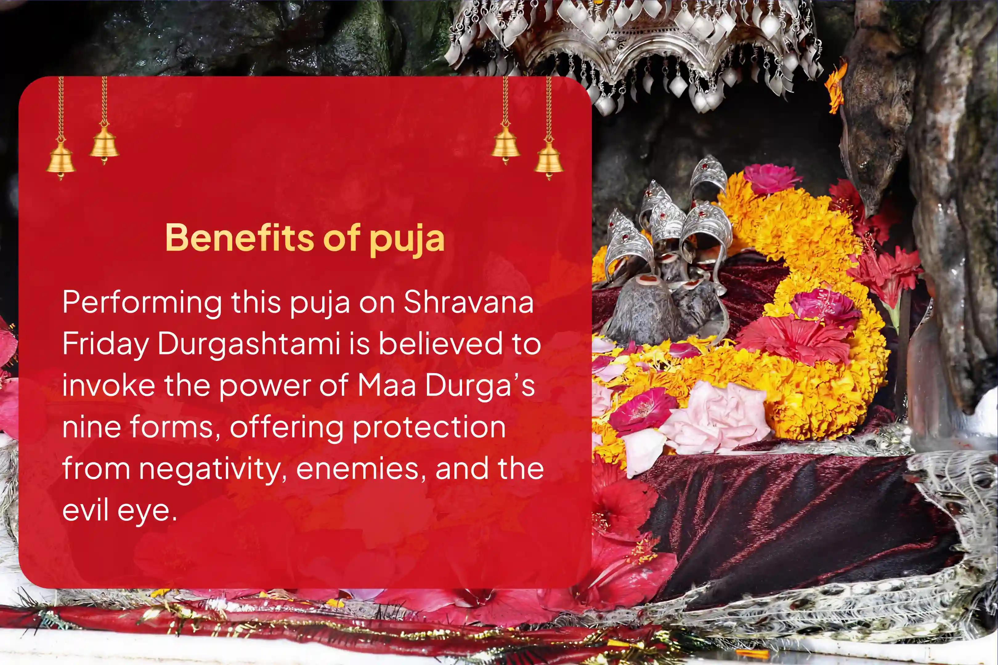 Shravana Shukravaar Durgashtami Special Durga Nav Chandi Pujan and Homam at Katra Teerth Kshetra For Protection from Negativity, Enemies, and Evil Eye