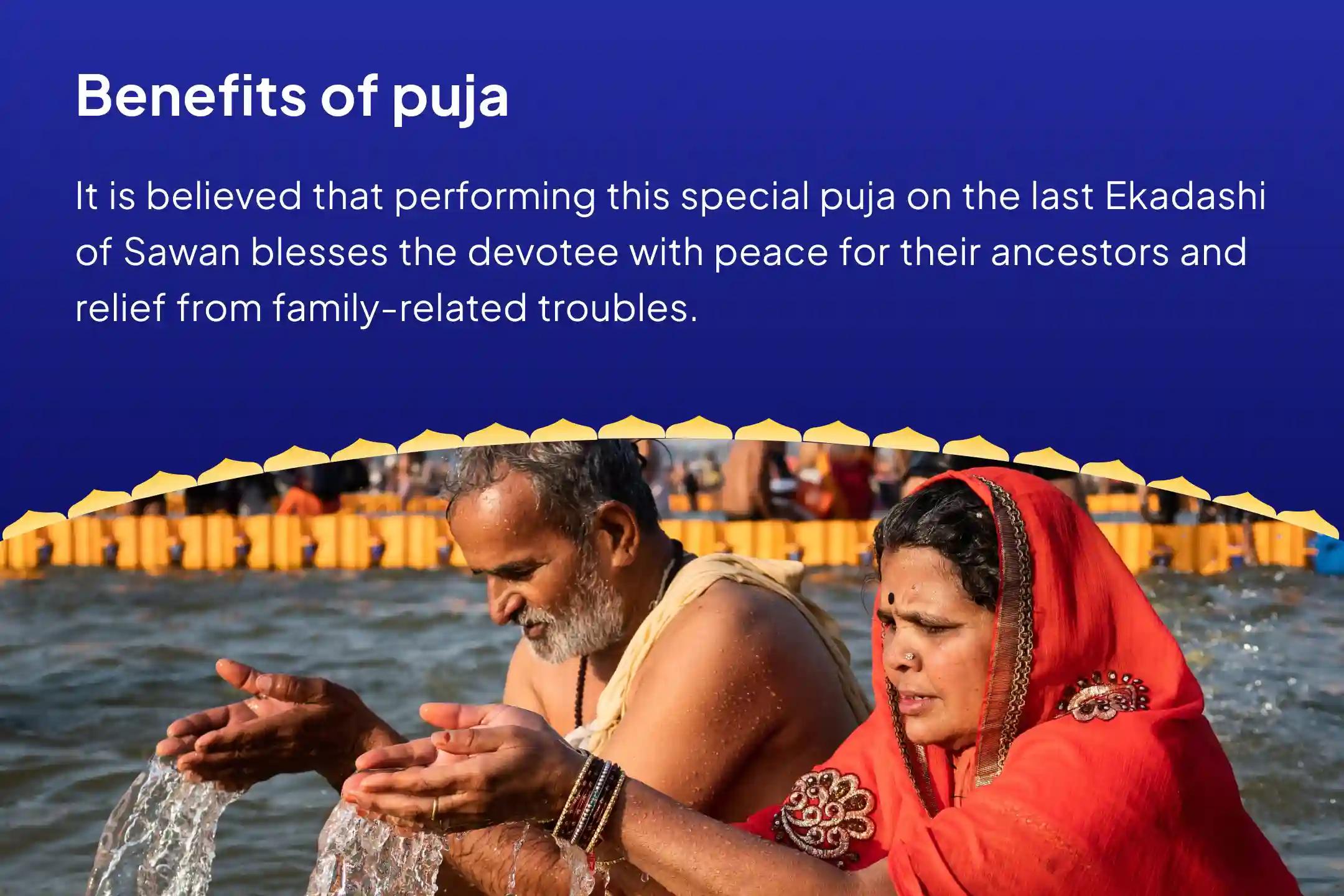 Sawan Last Ekadashi Moksha Tirth Combo Special Pitru Dosh Shanti Mahapuja and Gangotri Dham Ganga Abhishek Puja for Peace of Ancestor's souls and Resolving Family Disputes