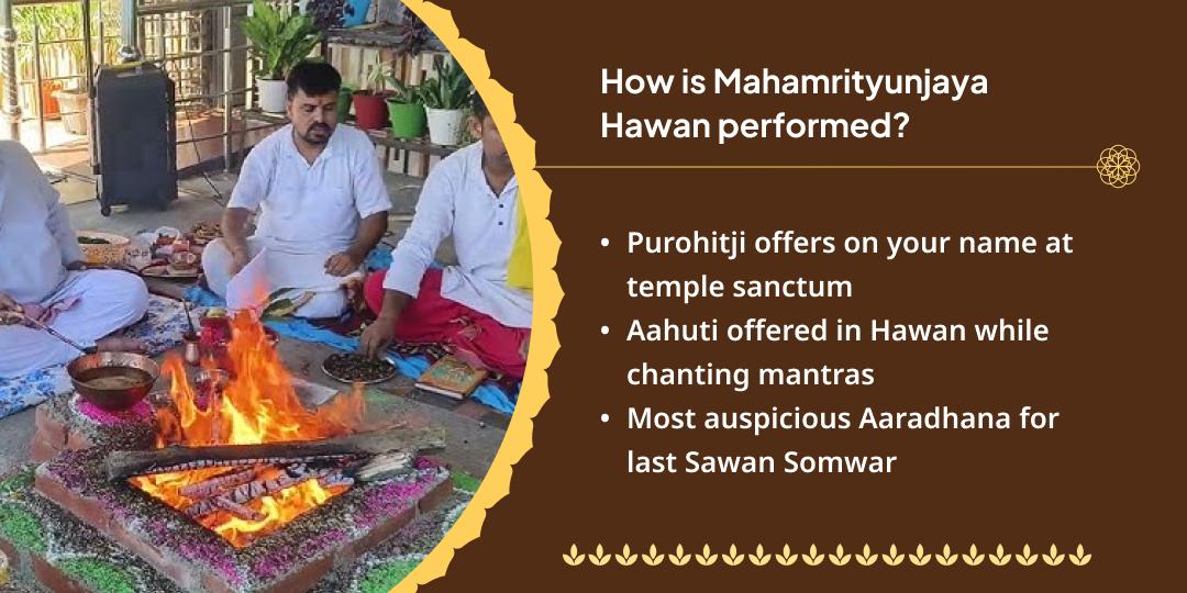 Last Sawan Somwar Omkareshwar Jyotirlinga Mahamrityunjaya Hawan Aahuti