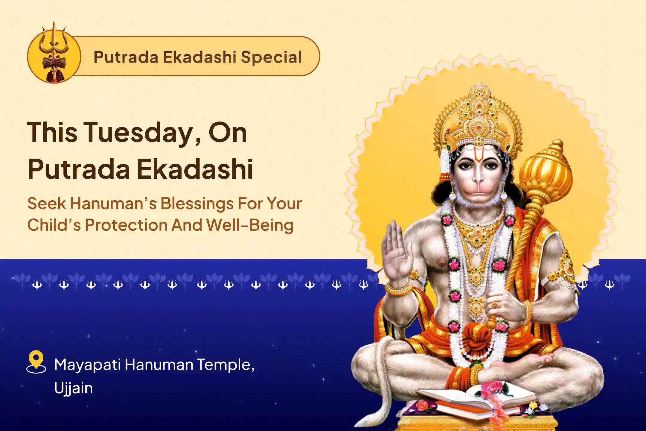 Pawan Putra Hanuman Putrada Ekadashi Special 1008 Hanuman Chalisa Path and Sankat Mochan Hanuman Ashtak Path for The Well-Being Of Children And Family