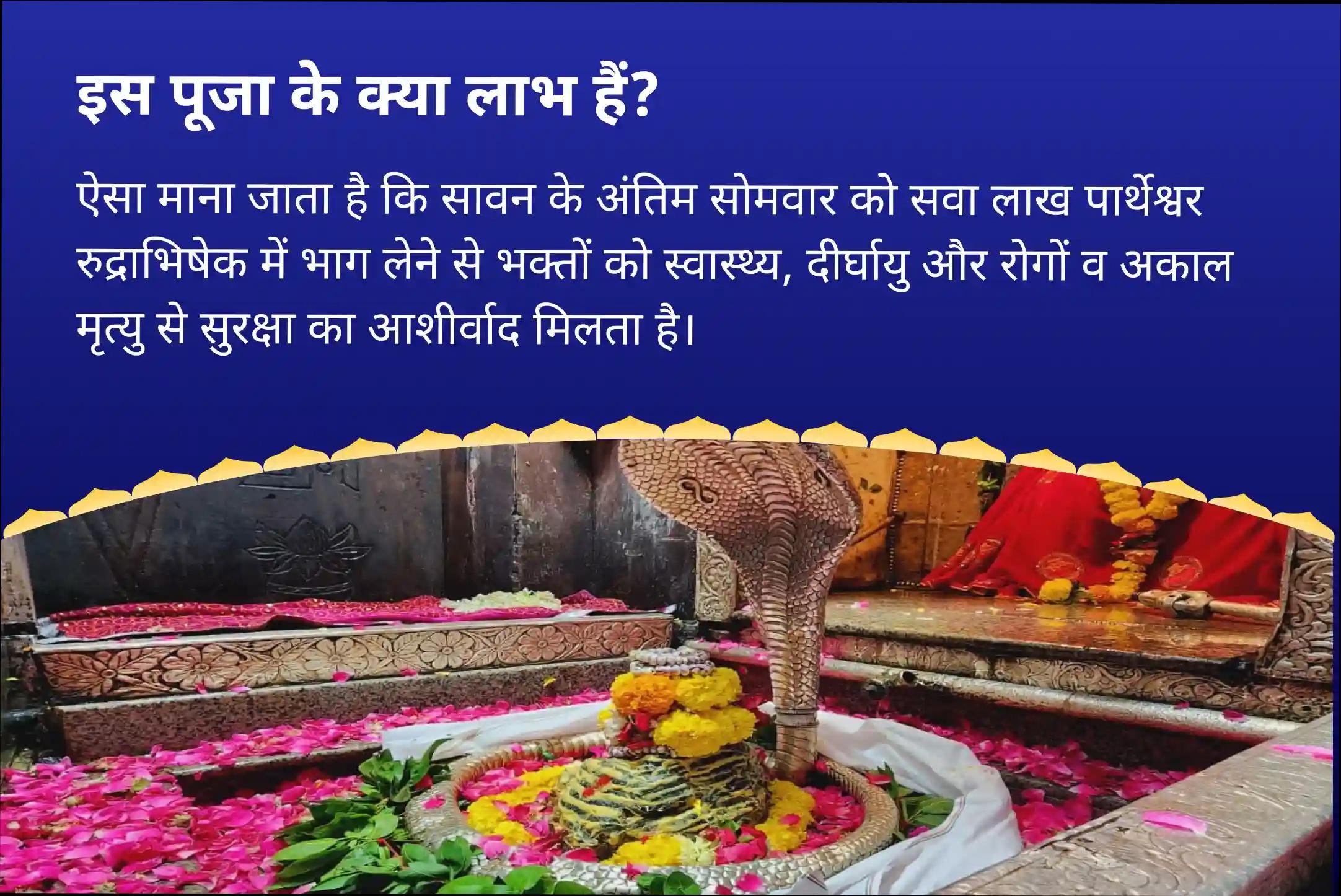 आरोग्य, दीर्घायु, और बीमारी से सुरक्षा के लिए आशीर्वाद सावन आखिरी सोमवार 11 ब्राह्मण विशेष ओंकारेश्वर ज्योतिर्लिंग पर 1.25 लाख पार्थेश्वर रुद्राभिषेक
